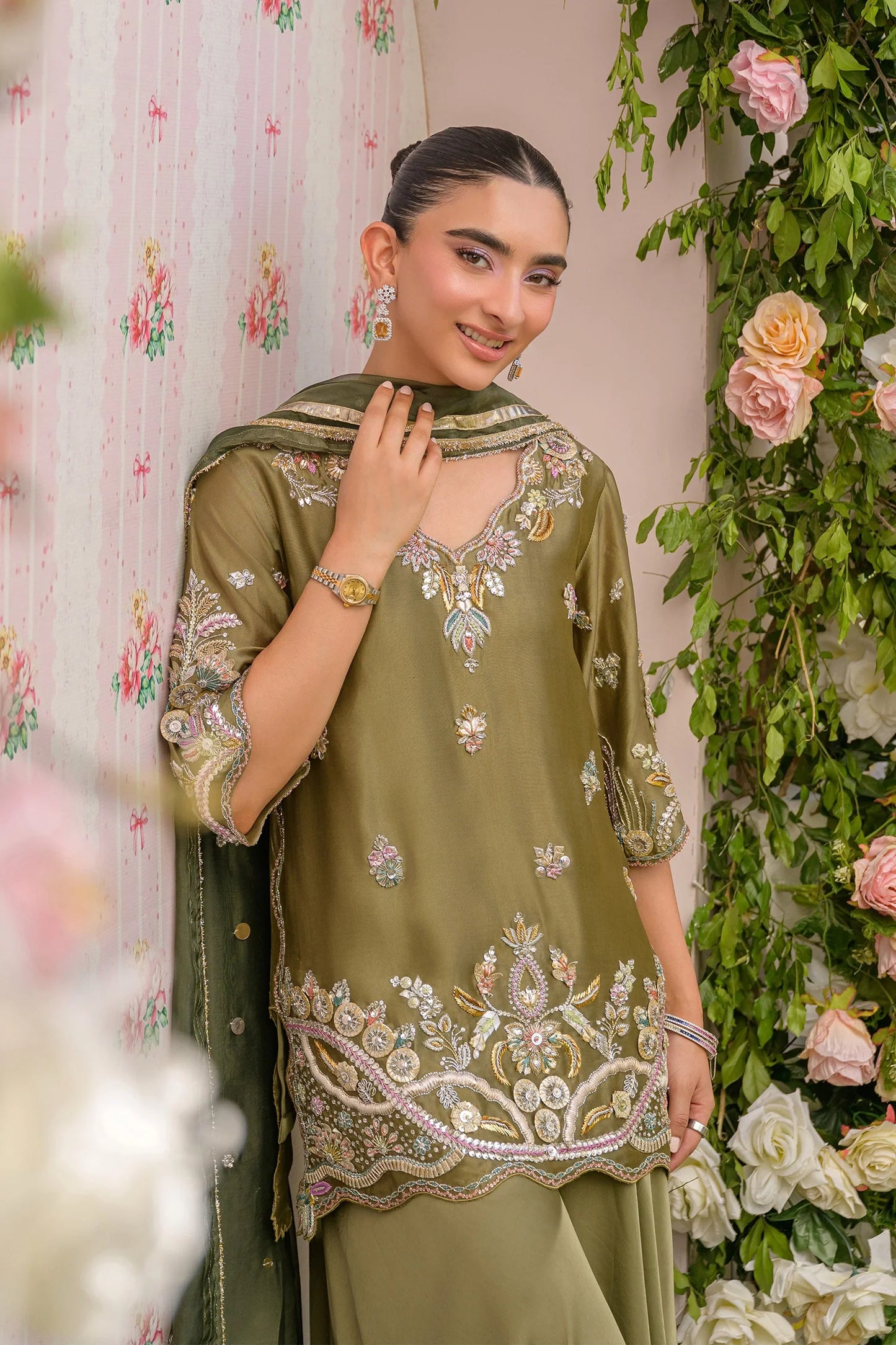 Earthy Green |  Siara Eid Luxe '26 | Flairs Studio