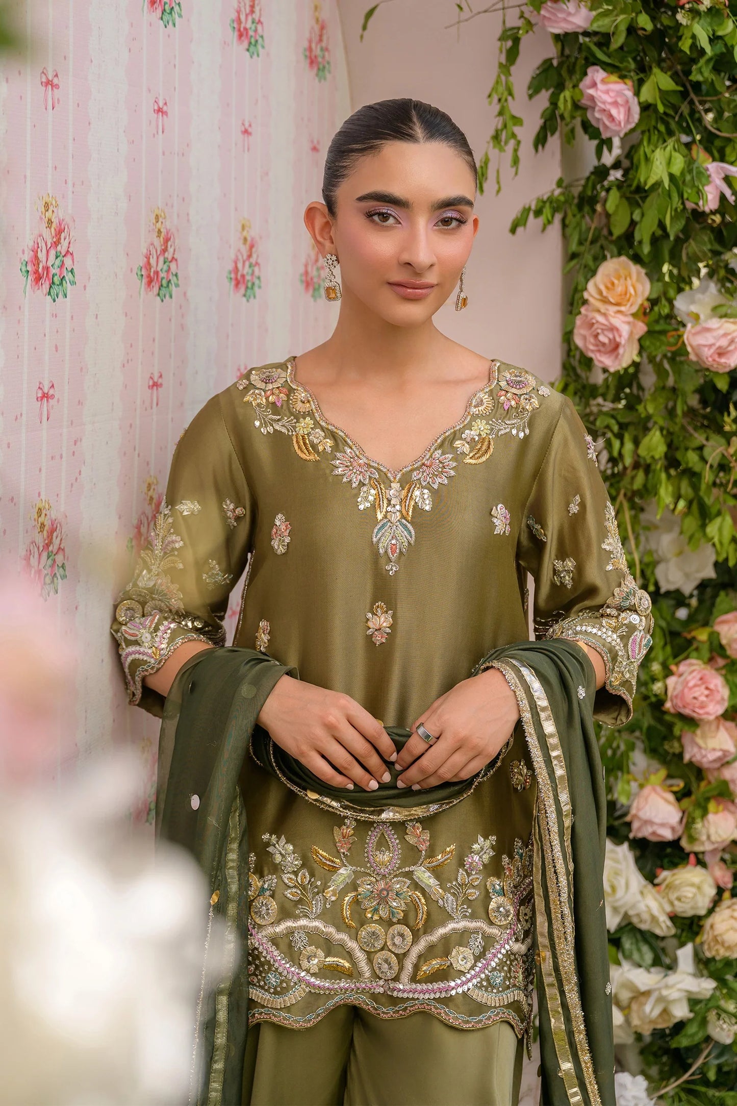 Earthy Green |  Siara Eid Luxe '26 | Flairs Studio