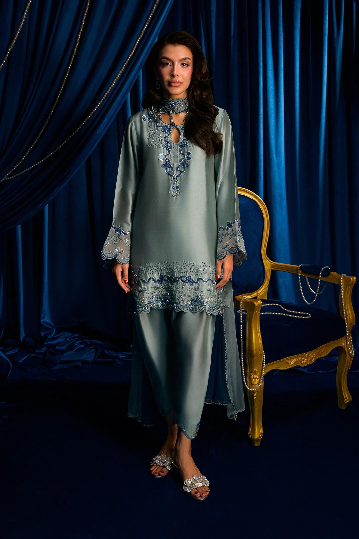 Fern Blue |  Ayra Festive Formals '26 | Flairs Studio