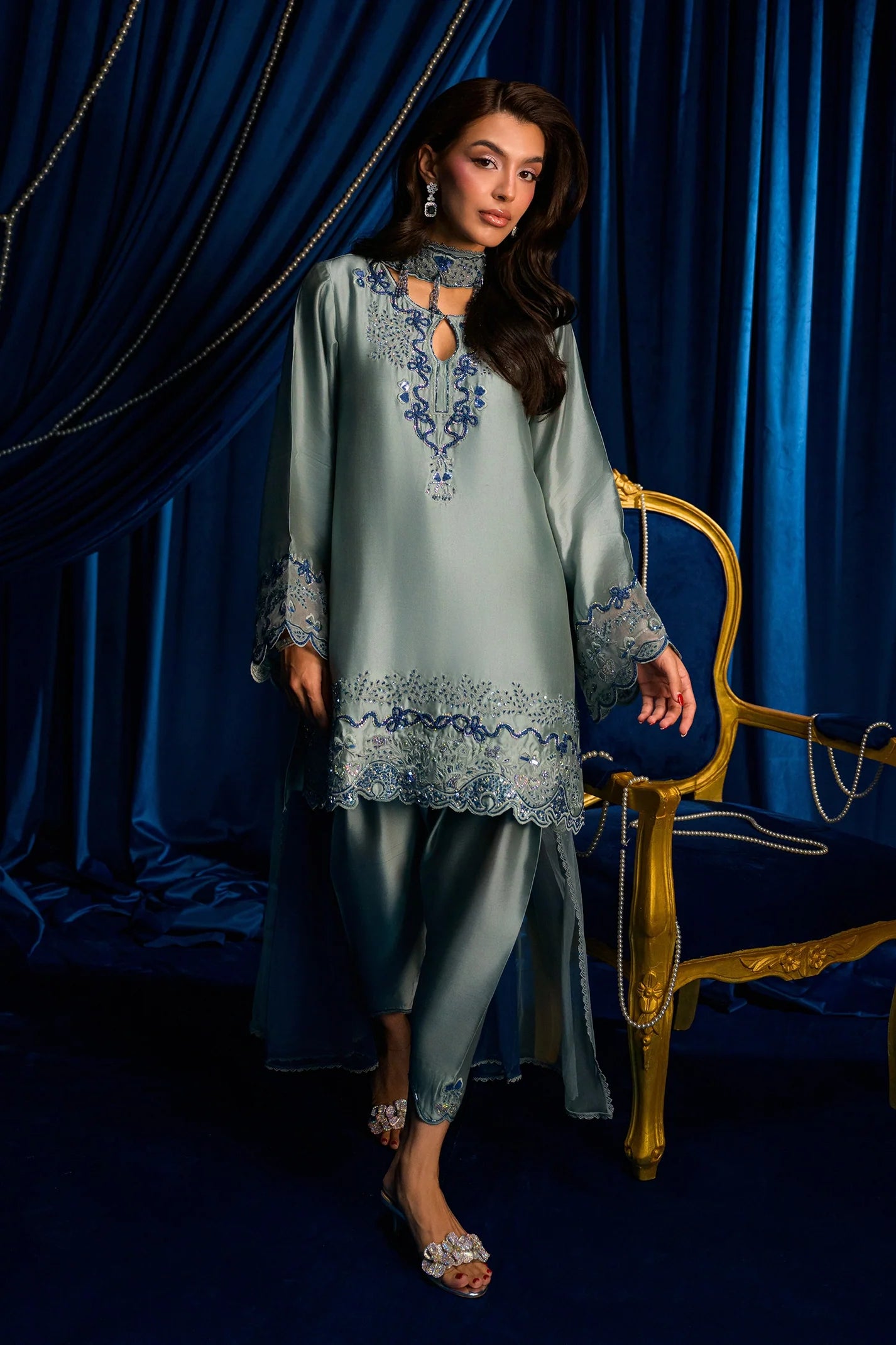 Fern Blue |  Ayra Festive Formals '26 | Flairs Studio