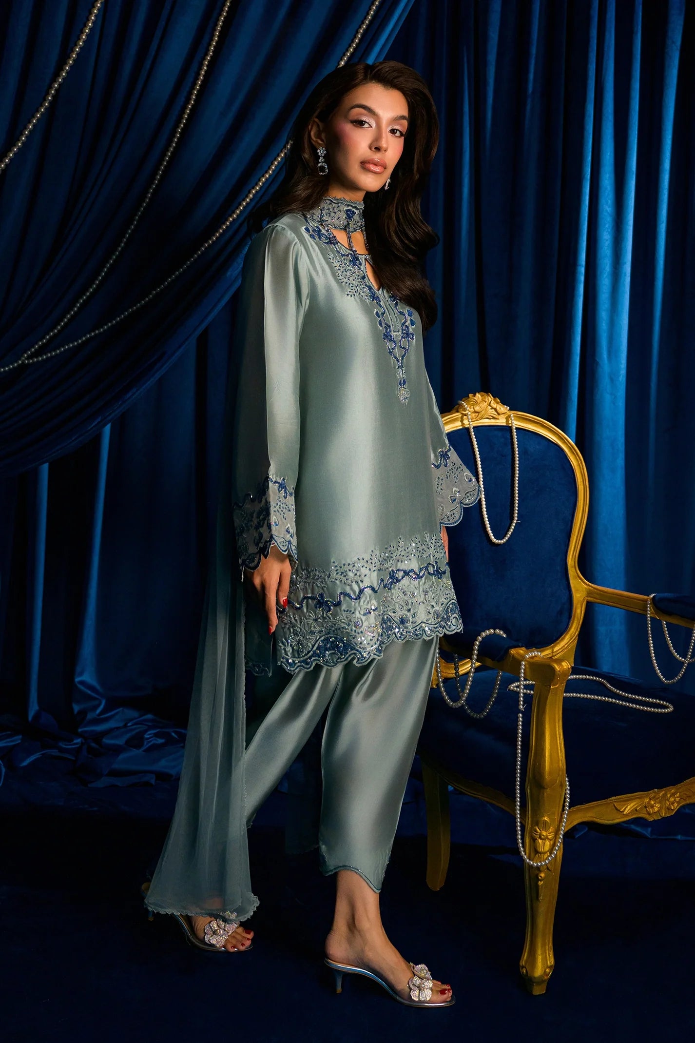Fern Blue |  Ayra Festive Formals '26 | Flairs Studio
