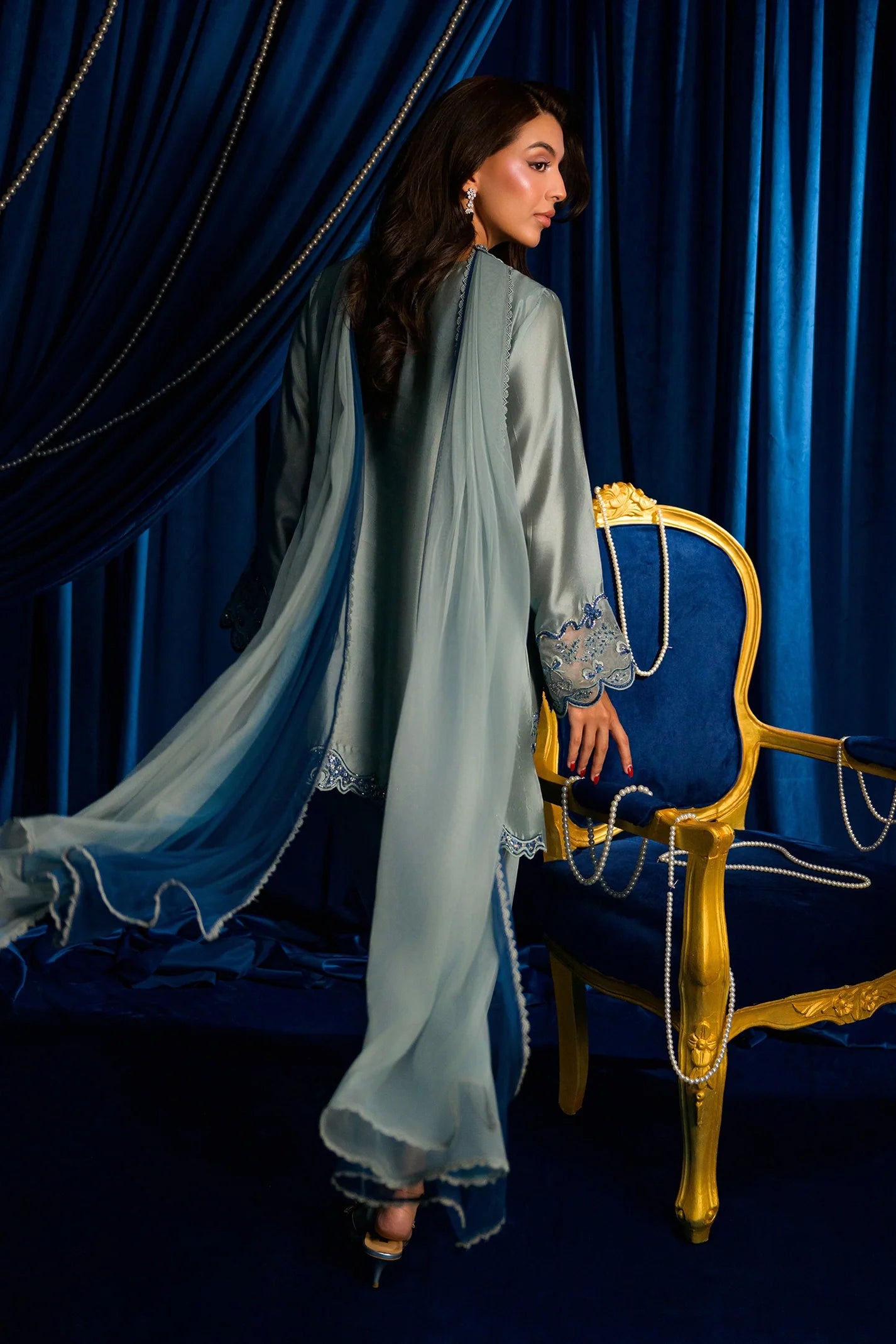 Fern Blue |  Ayra Festive Formals '26 | Flairs Studio