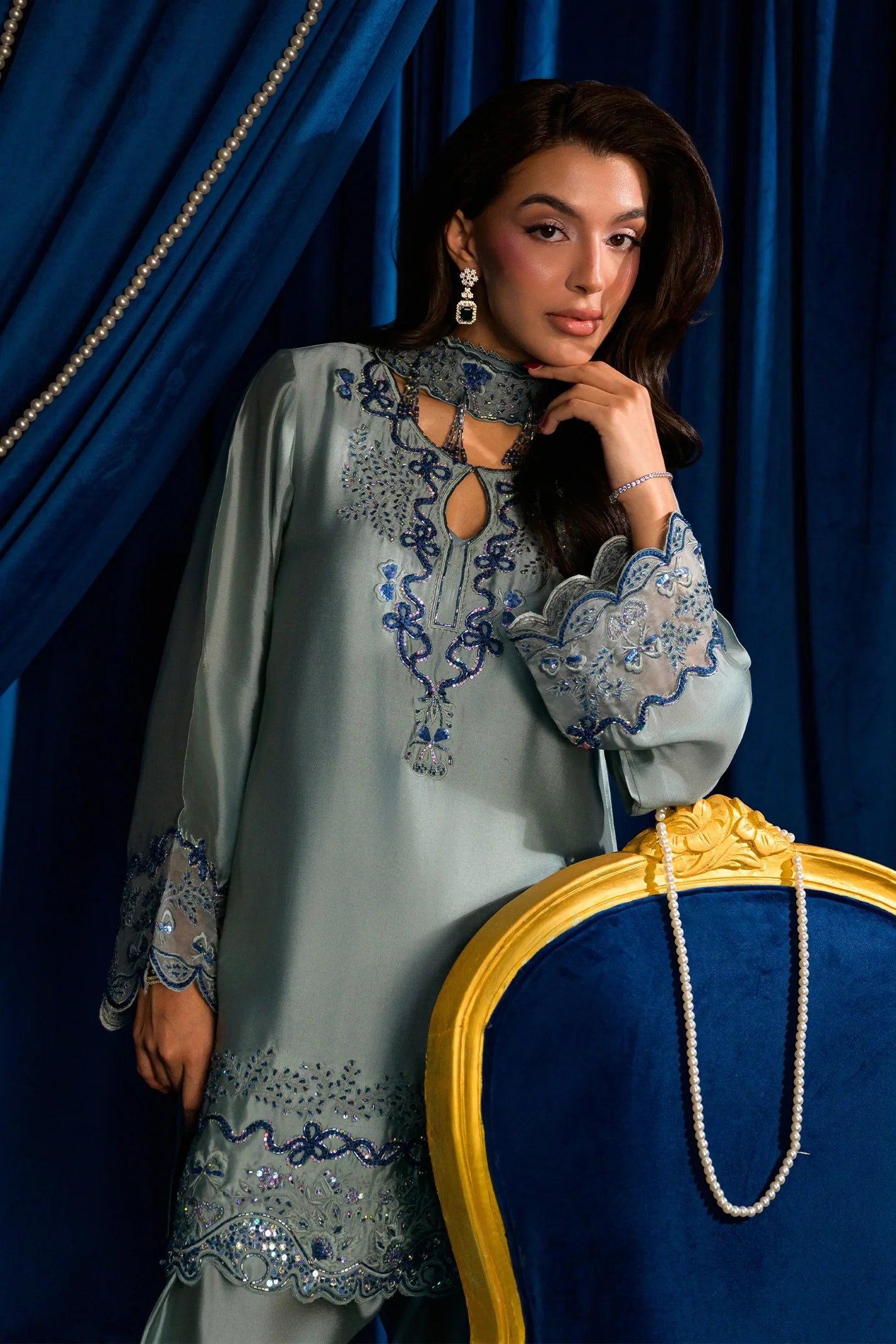 Fern Blue |  Ayra Festive Formals '26 | Flairs Studio