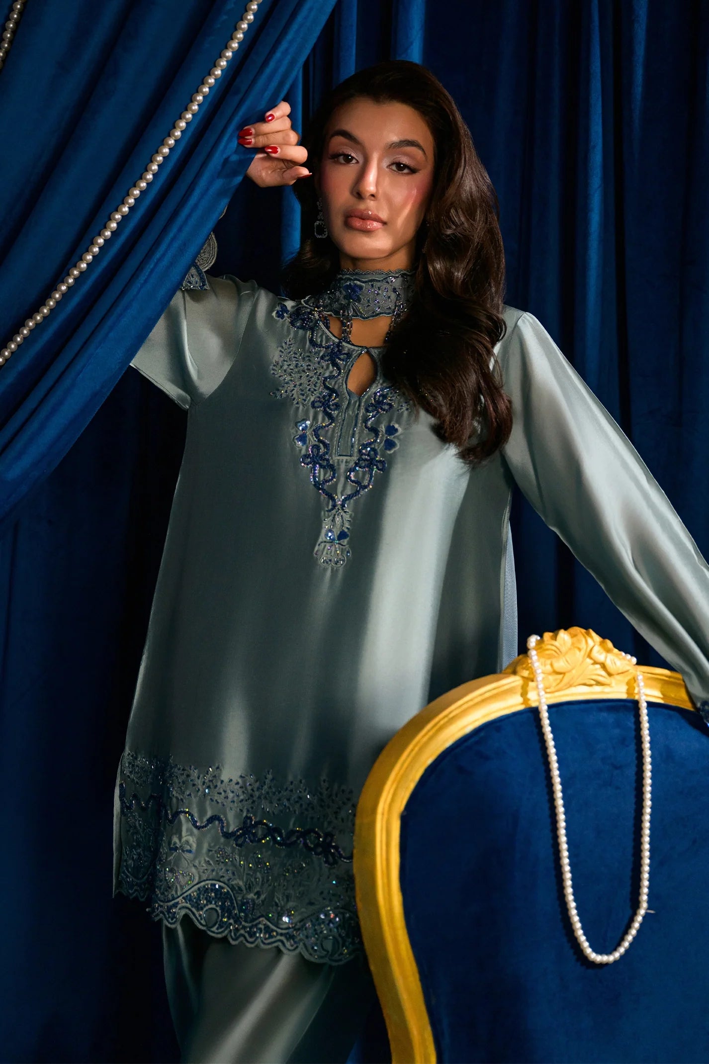 Fern Blue |  Ayra Festive Formals '26 | Flairs Studio