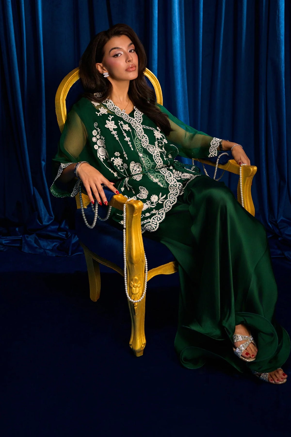 Emerald Crumble |  Ayra Festive Formals '26 | Flairs Studio