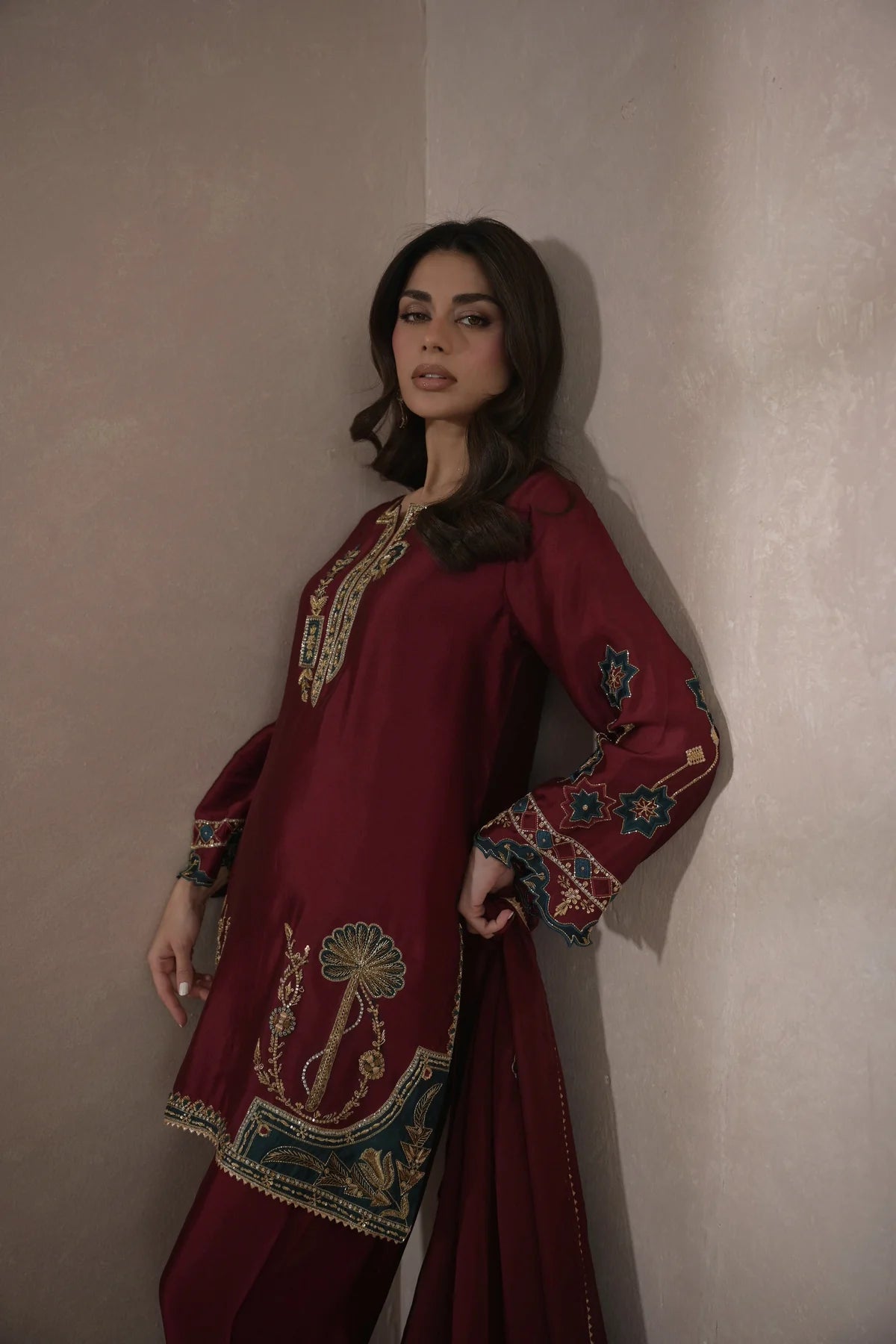 ROSA TEAL FULL SET | ZEINA FESTIVE FORMALS | NIMRAH HAFSA