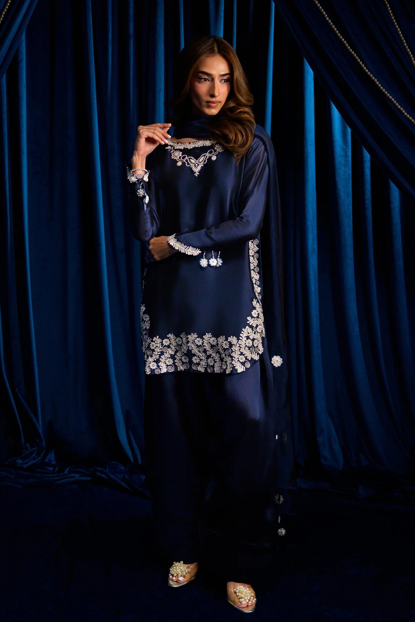 Blueberry Blue |  Ayra Festive Formals '26 | Flairs Studio