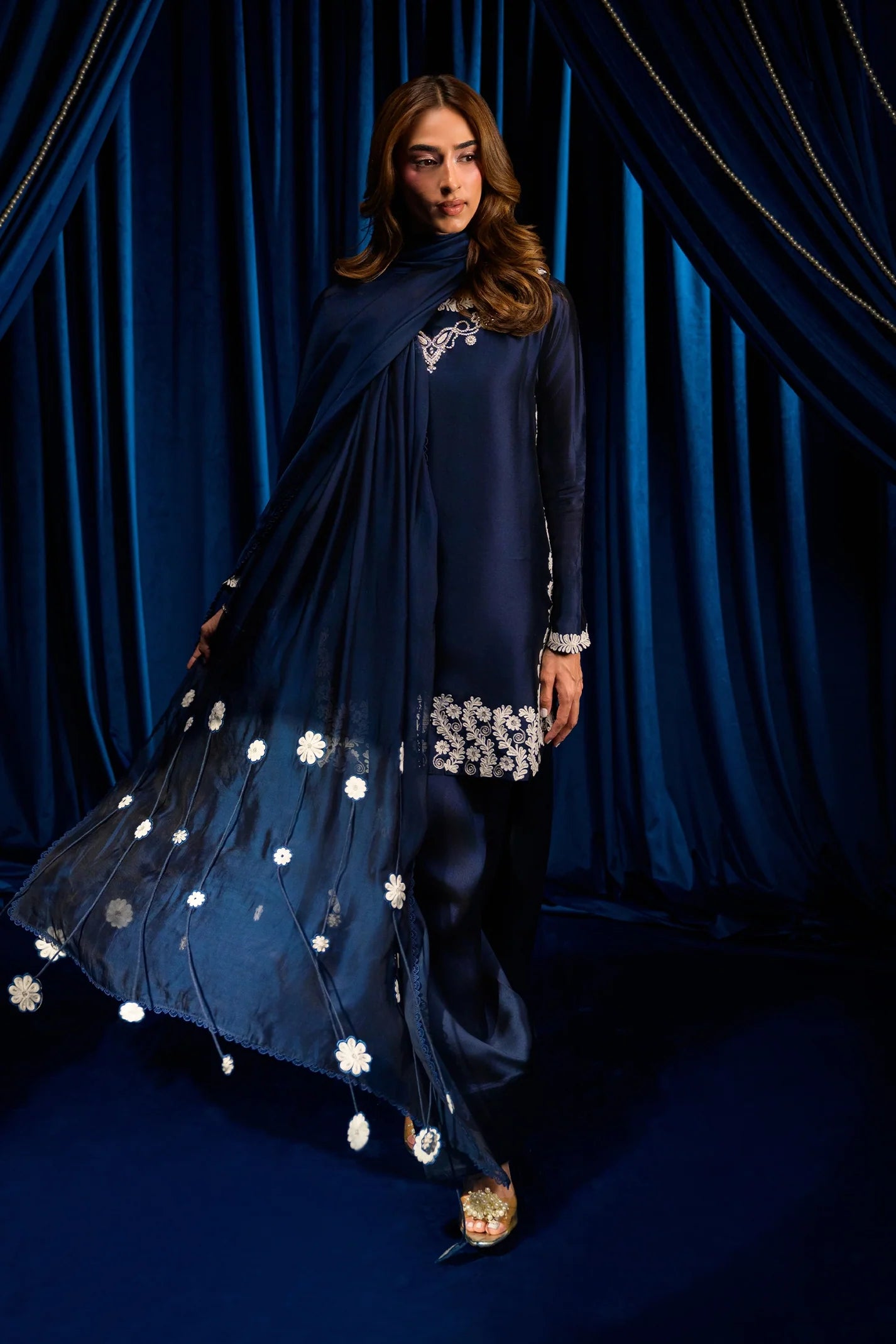 Blueberry Blue |  Ayra Festive Formals '26 | Flairs Studio