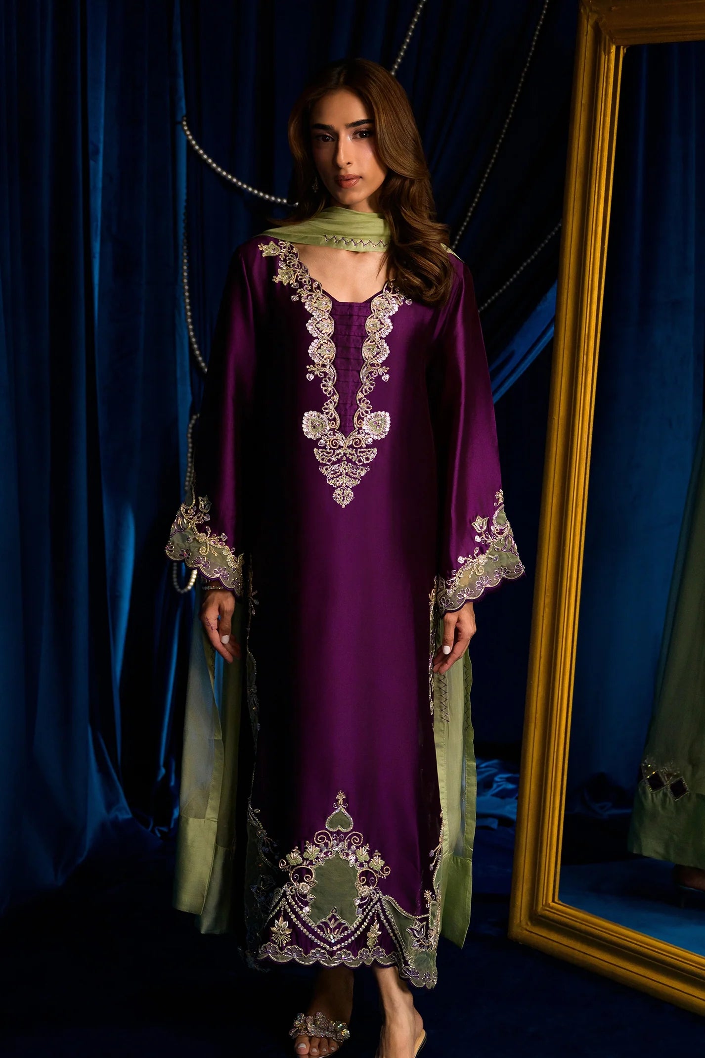 Mulberry Merlot |  Ayra Festive Formals '26 | Flairs Studio