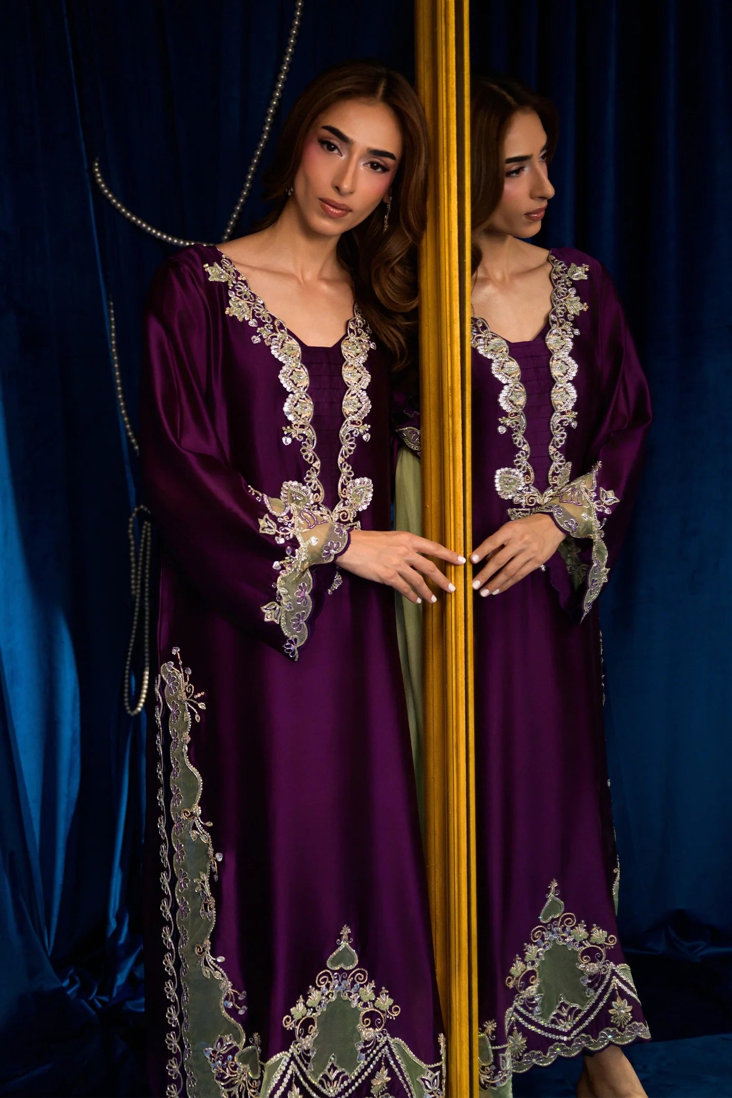 Mulberry Merlot |  Ayra Festive Formals '26 | Flairs Studio