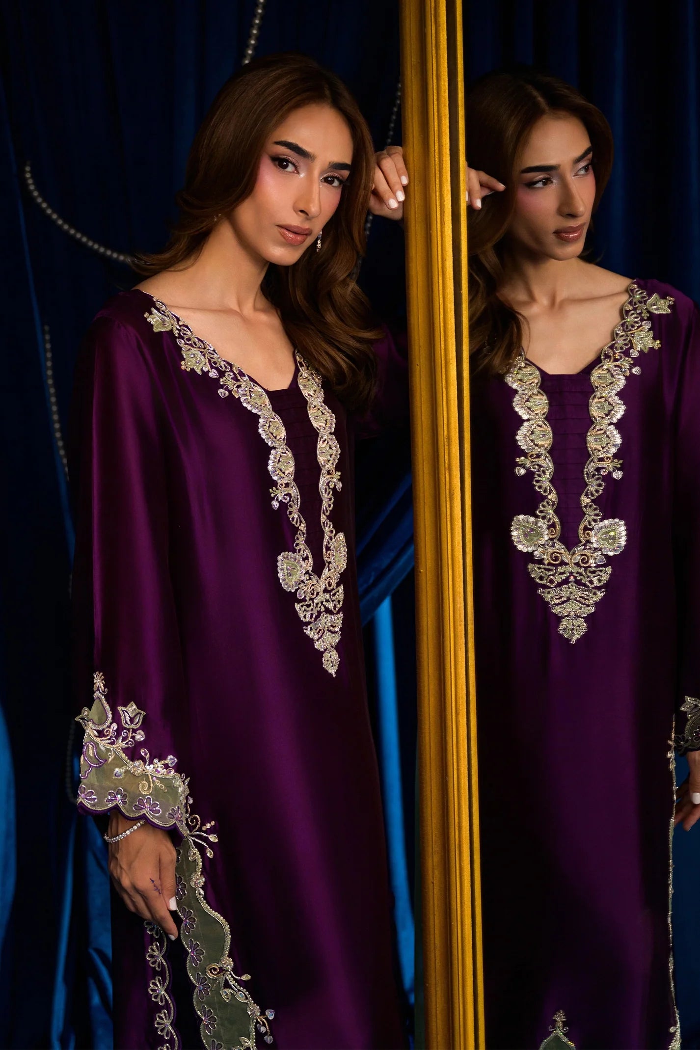 Mulberry Merlot |  Ayra Festive Formals '26 | Flairs Studio