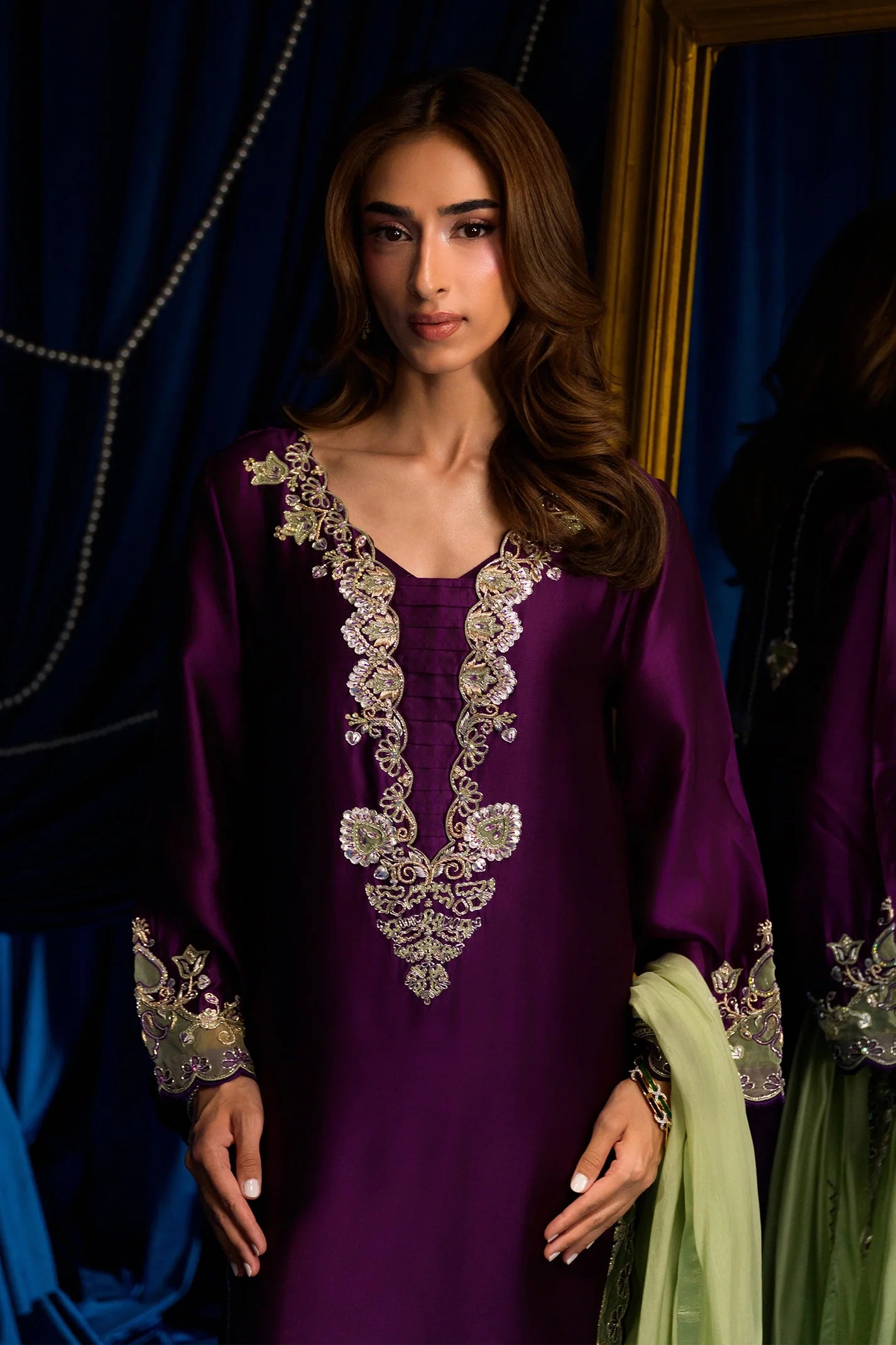 Mulberry Merlot |  Ayra Festive Formals '26 | Flairs Studio