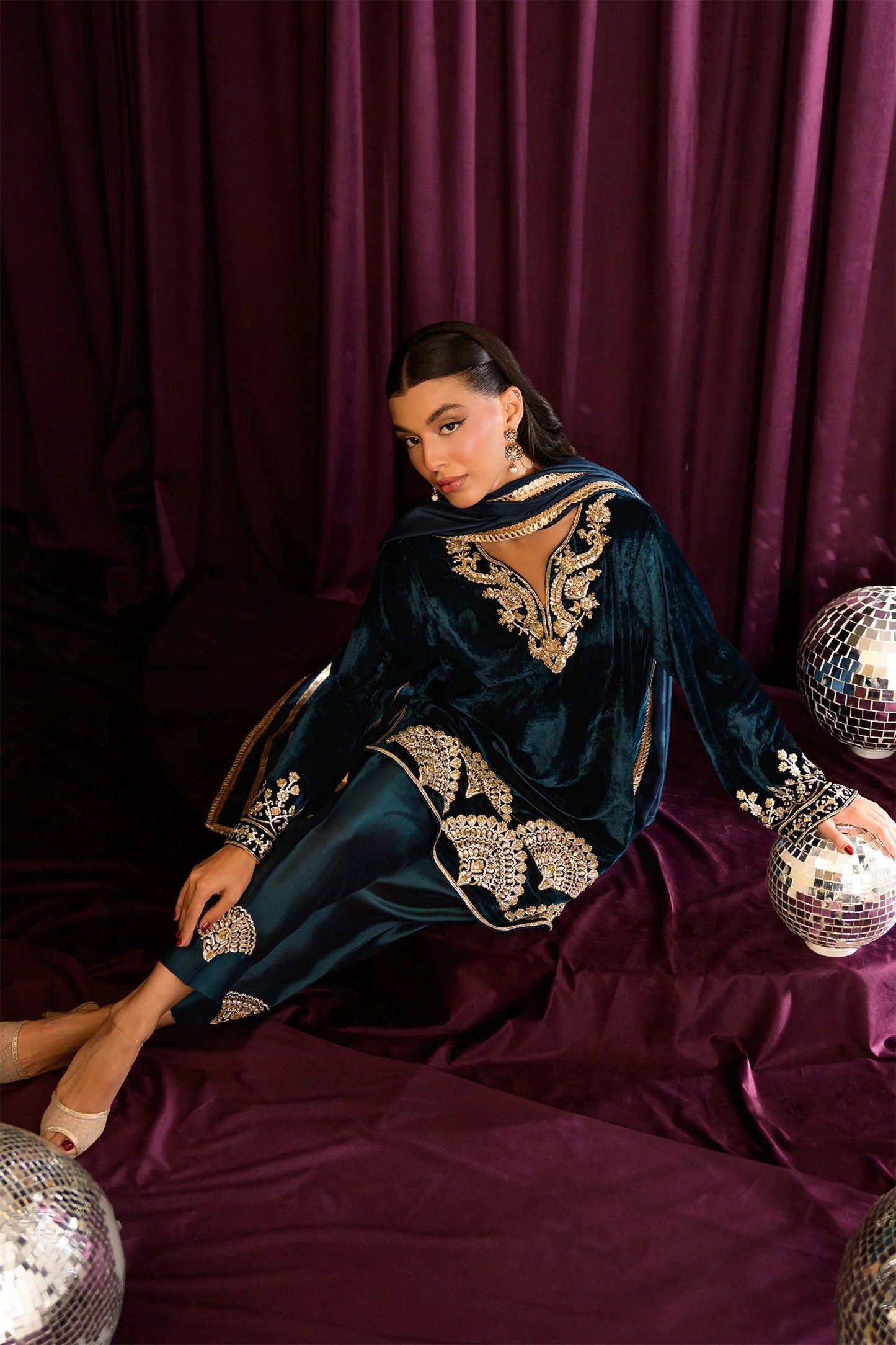 Blue Bird | Mara Velvet Luxe '25 | Flairs Studio