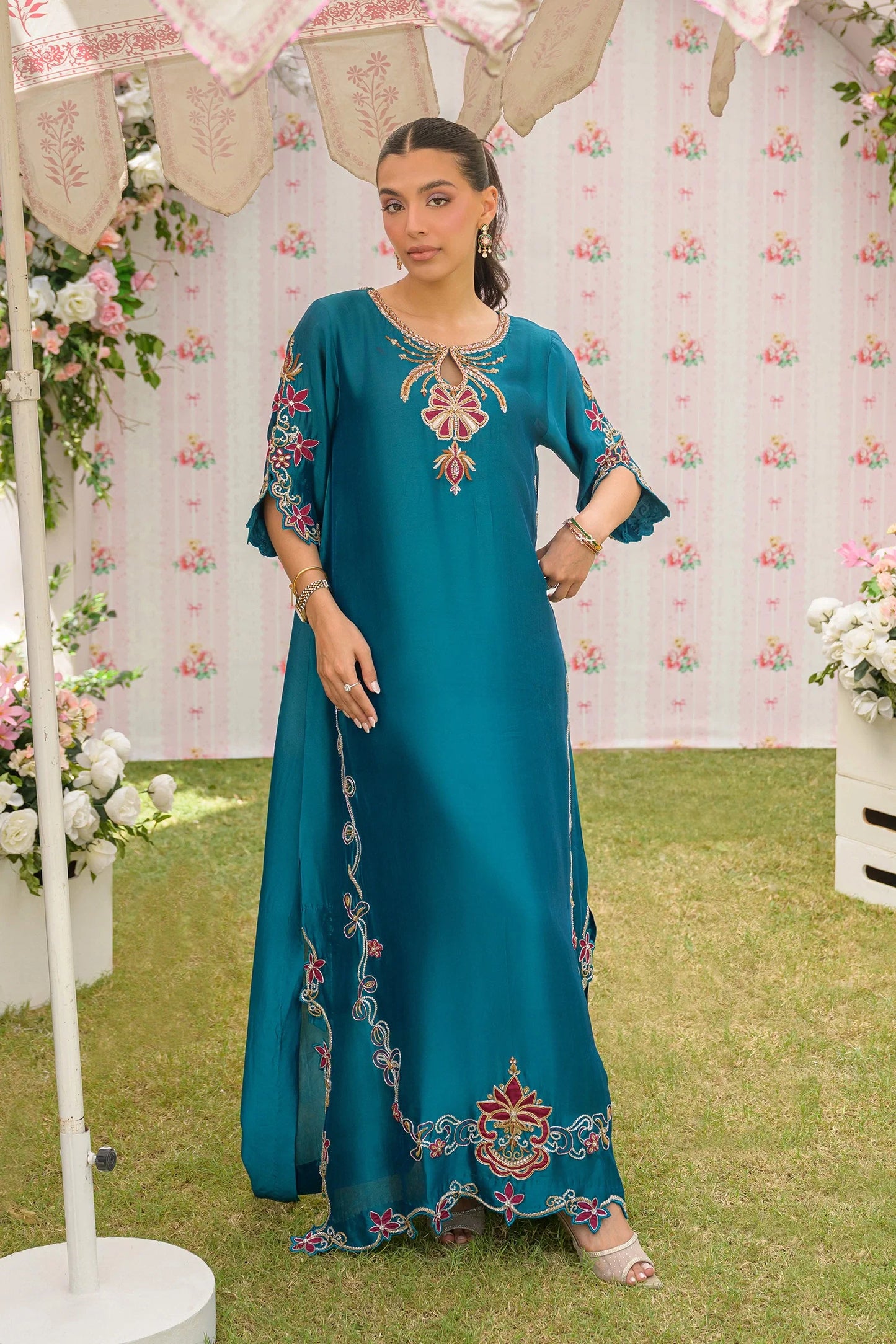 Teal Paradise |  Siara Eid Luxe '26 | Flairs Studio
