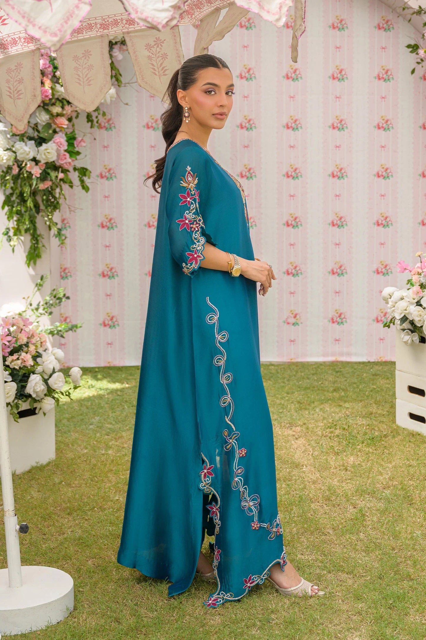 Teal Paradise |  Siara Eid Luxe '26 | Flairs Studio