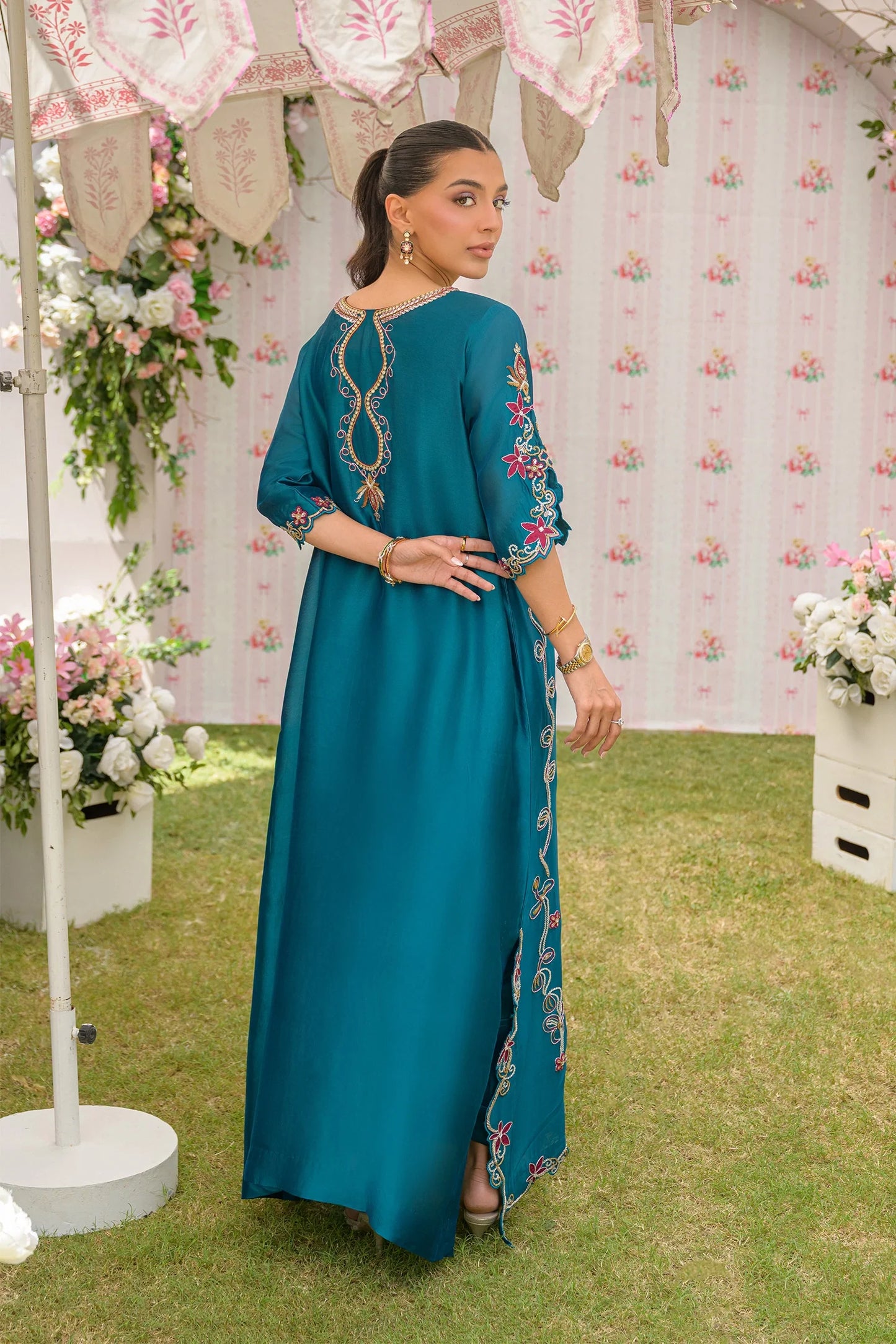 Teal Paradise |  Siara Eid Luxe '26 | Flairs Studio