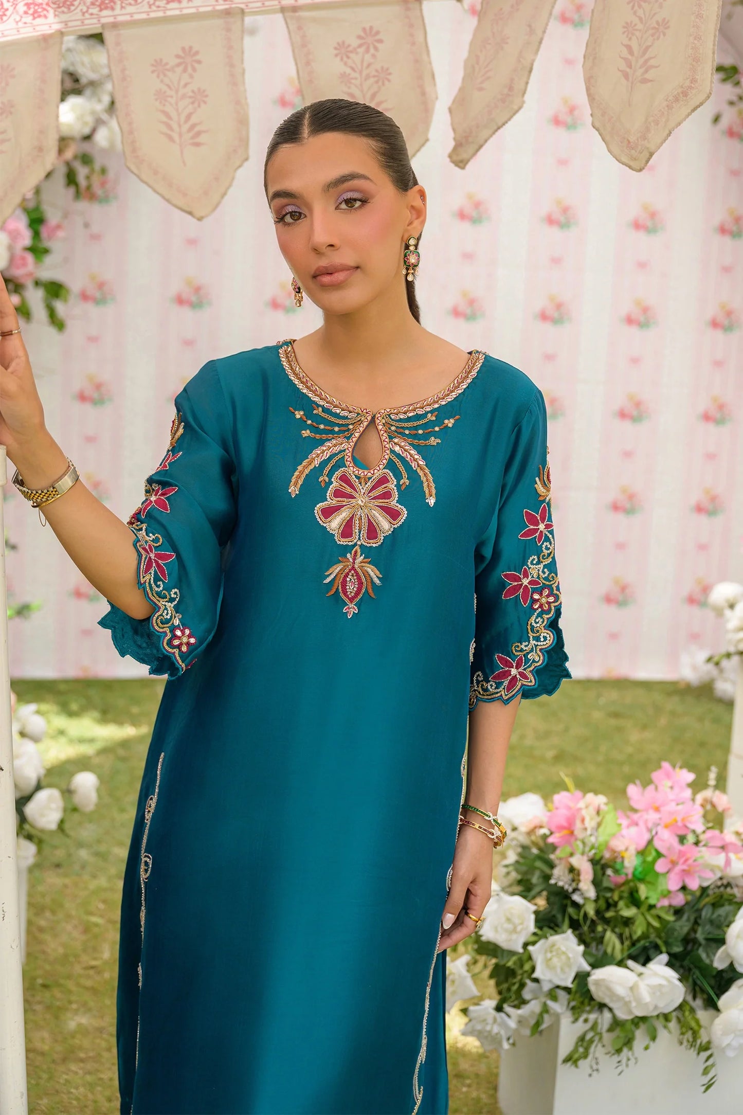 Teal Paradise |  Siara Eid Luxe '26 | Flairs Studio