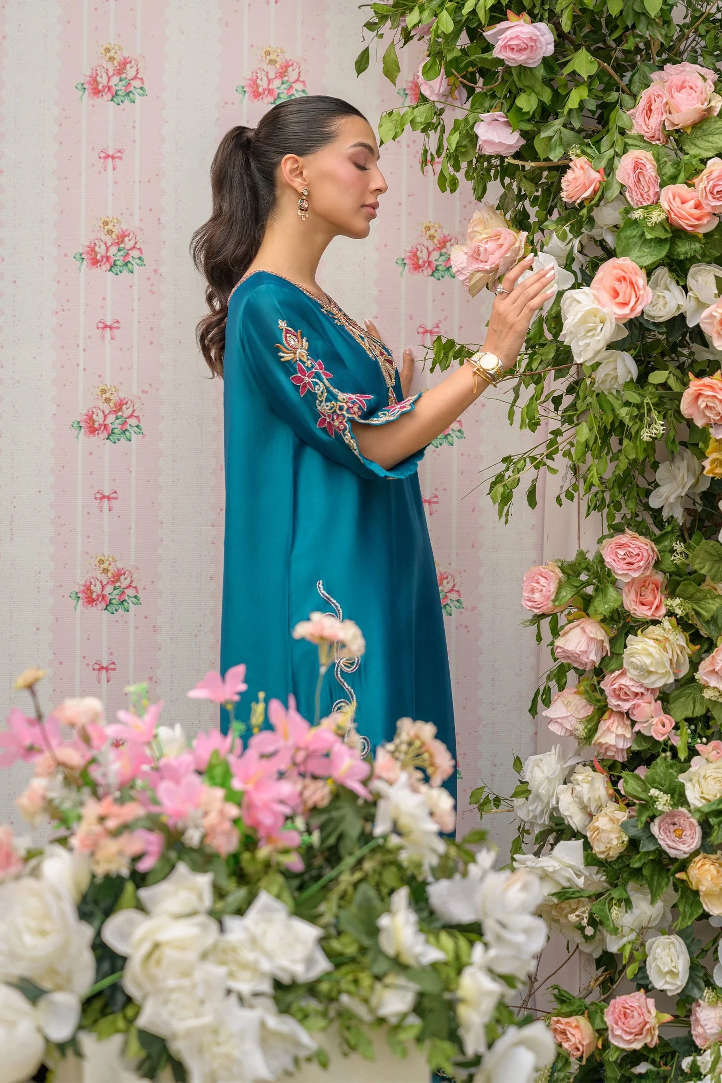 Teal Paradise |  Siara Eid Luxe '26 | Flairs Studio