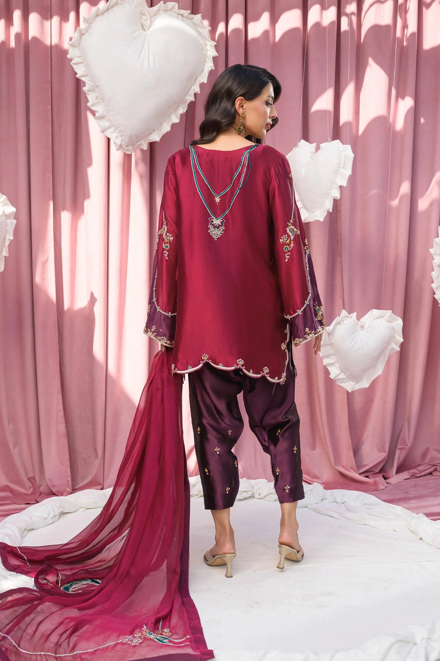 Burgundy |  Eid Duo '26 | Flairs Studio