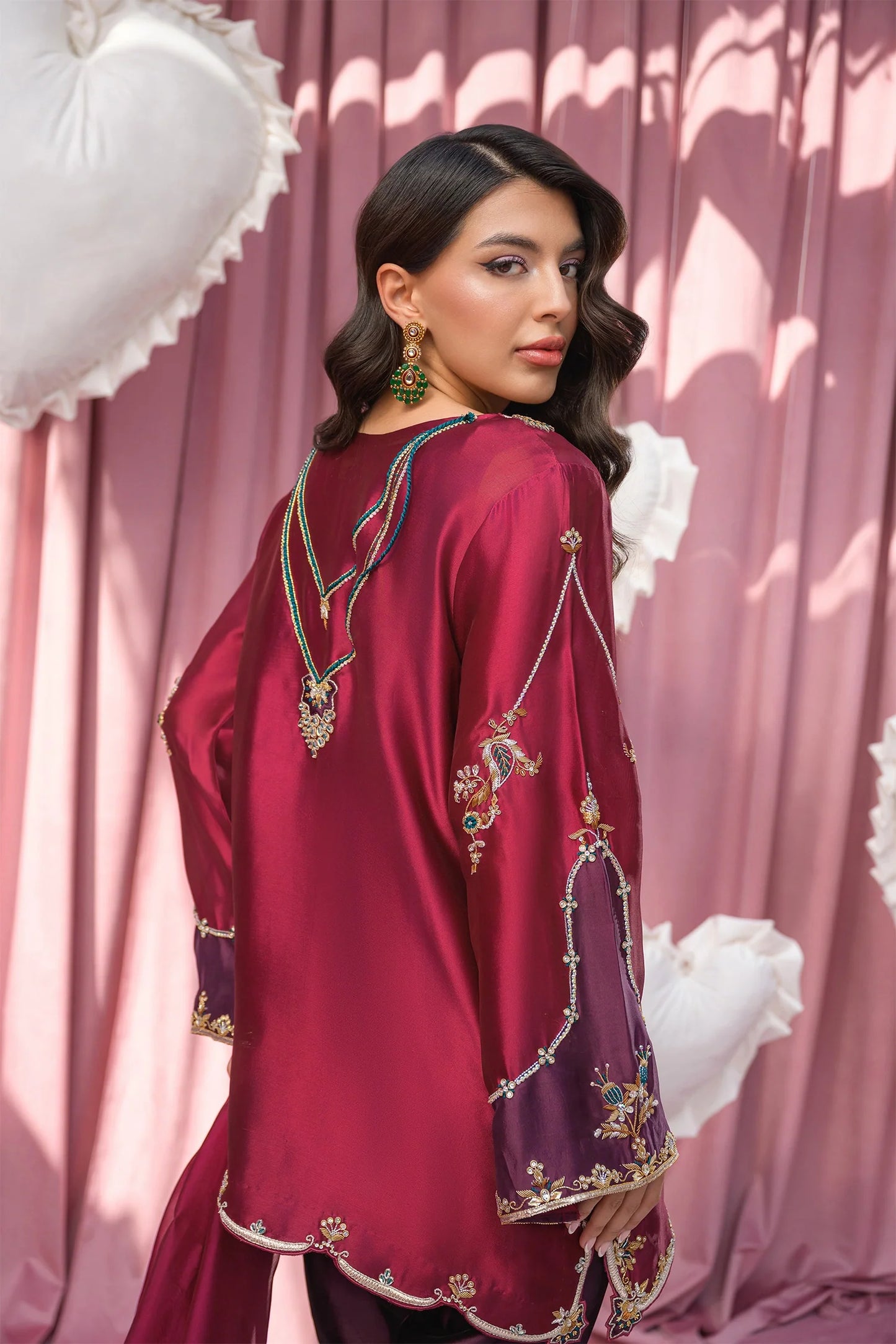 Burgundy |  Eid Duo '26 | Flairs Studio