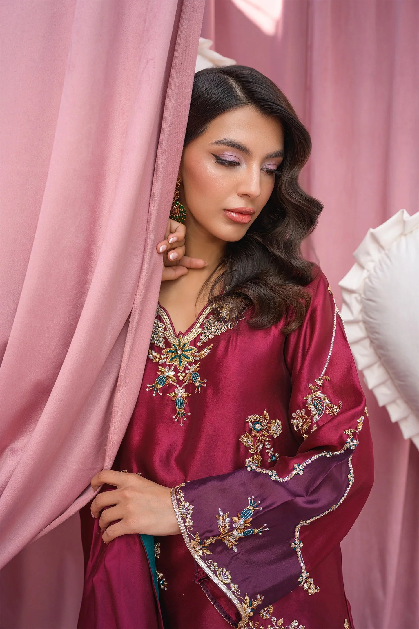 Burgundy |  Eid Duo '26 | Flairs Studio
