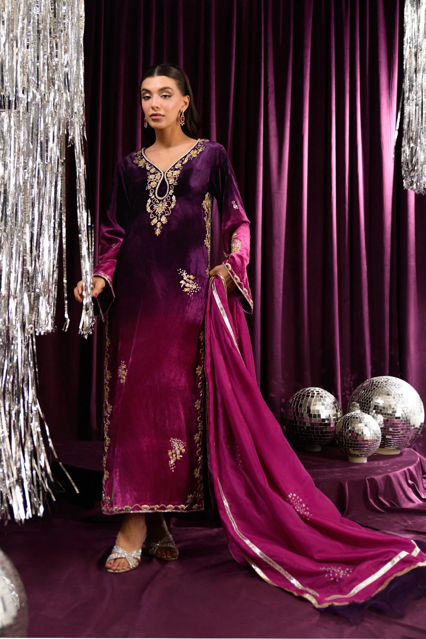 Berry | Mara Velvet Luxe '25 | Flairs Studio