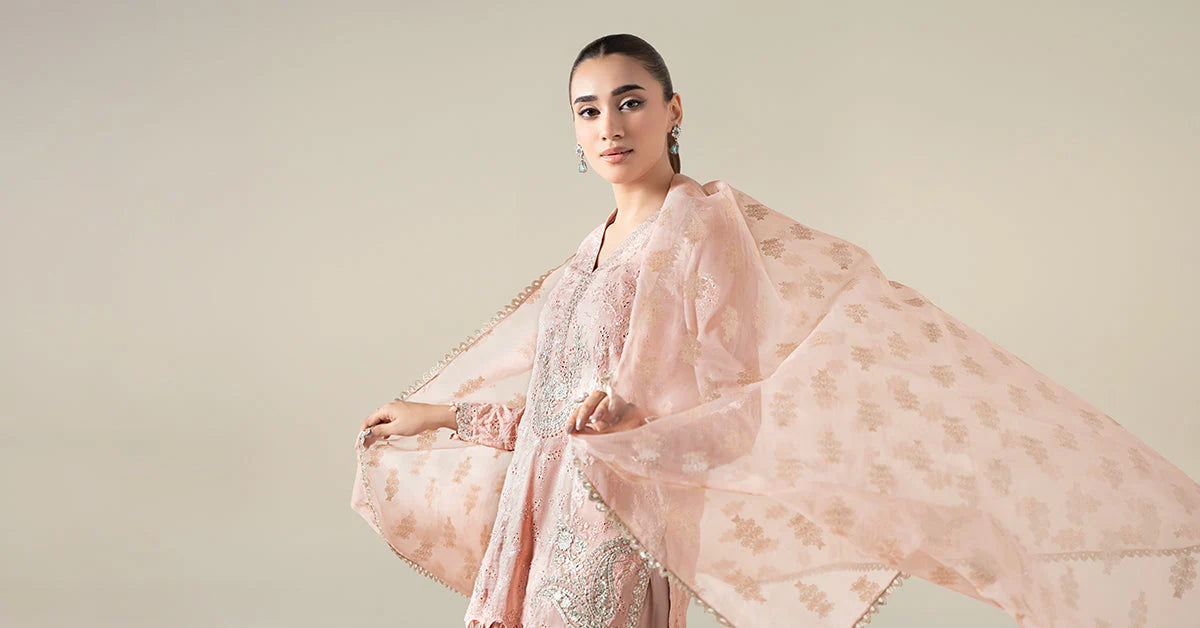 DW-EA25-13-Peach | Luxury Pret | MARIA.B