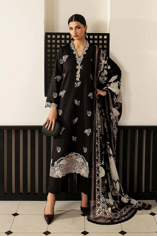 DW-MN26-11 | 3 Piece Embroidered Lawn Suit | MARIA.B