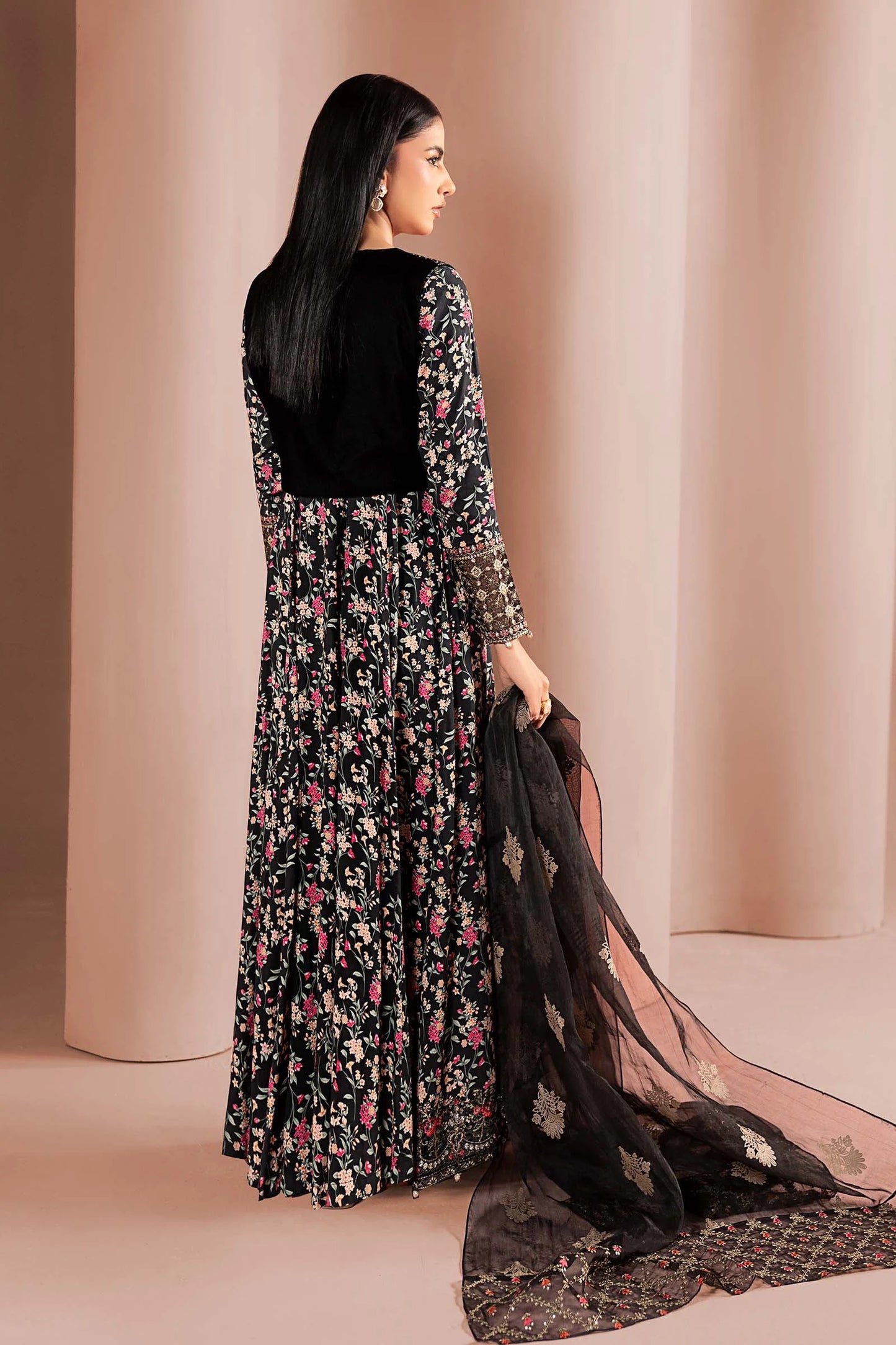 DW-W24-152R1-Black Printed | Luxury Pret | MARIA.B