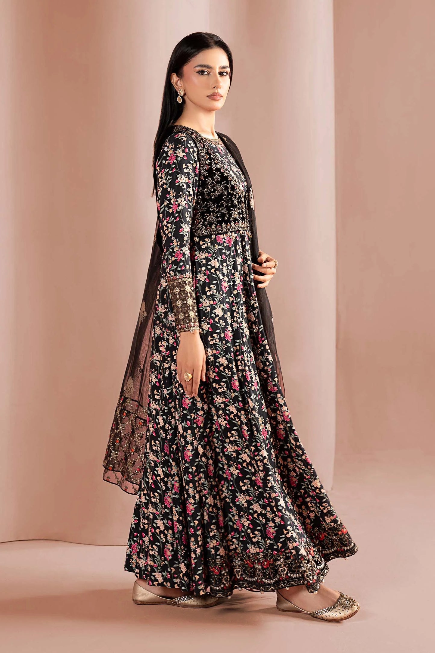 DW-W24-152R1-Black Printed | Luxury Pret | MARIA.B