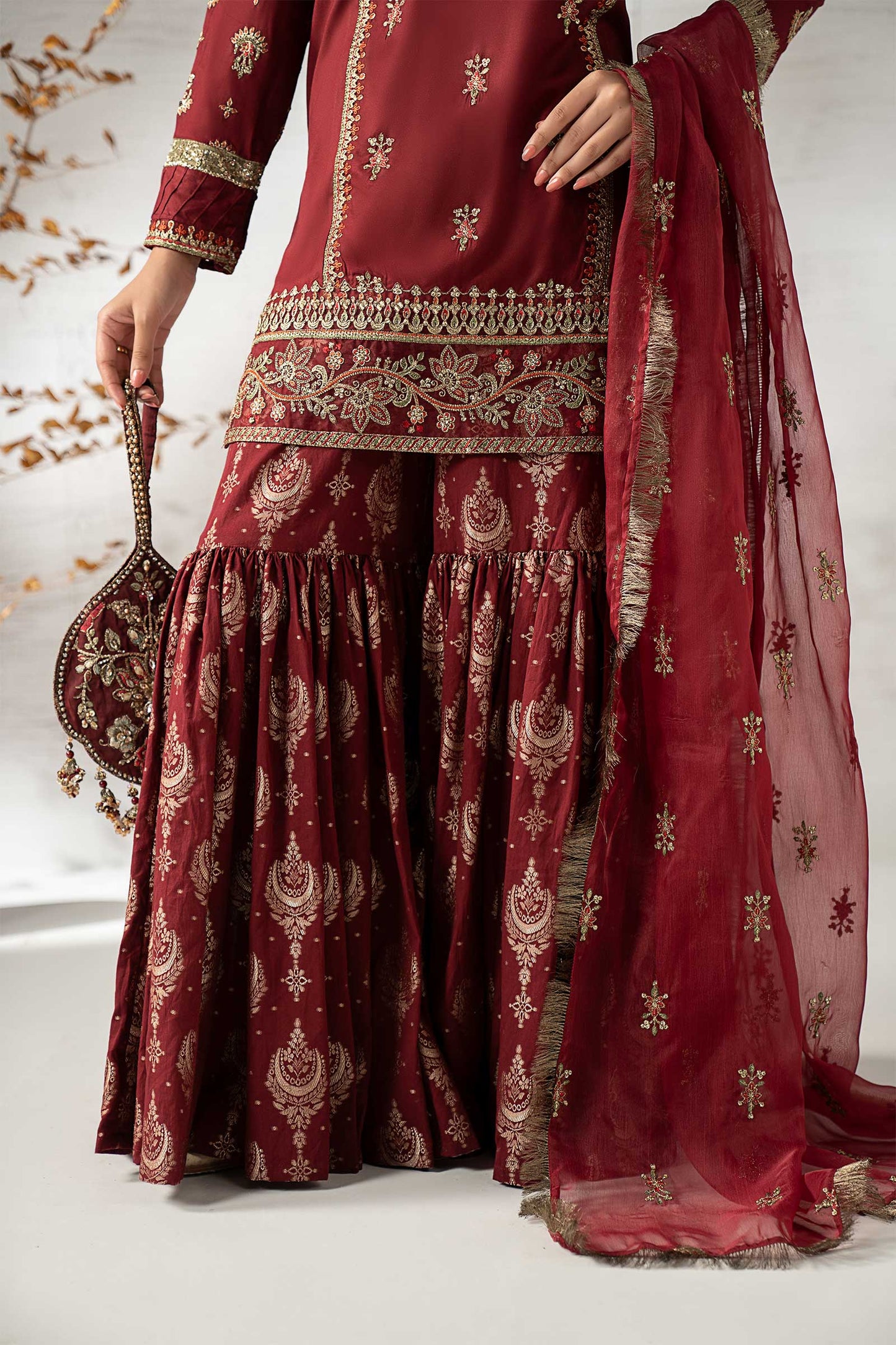 DW-W24-25R1-Maroon | Luxury Pret | MARIA.B