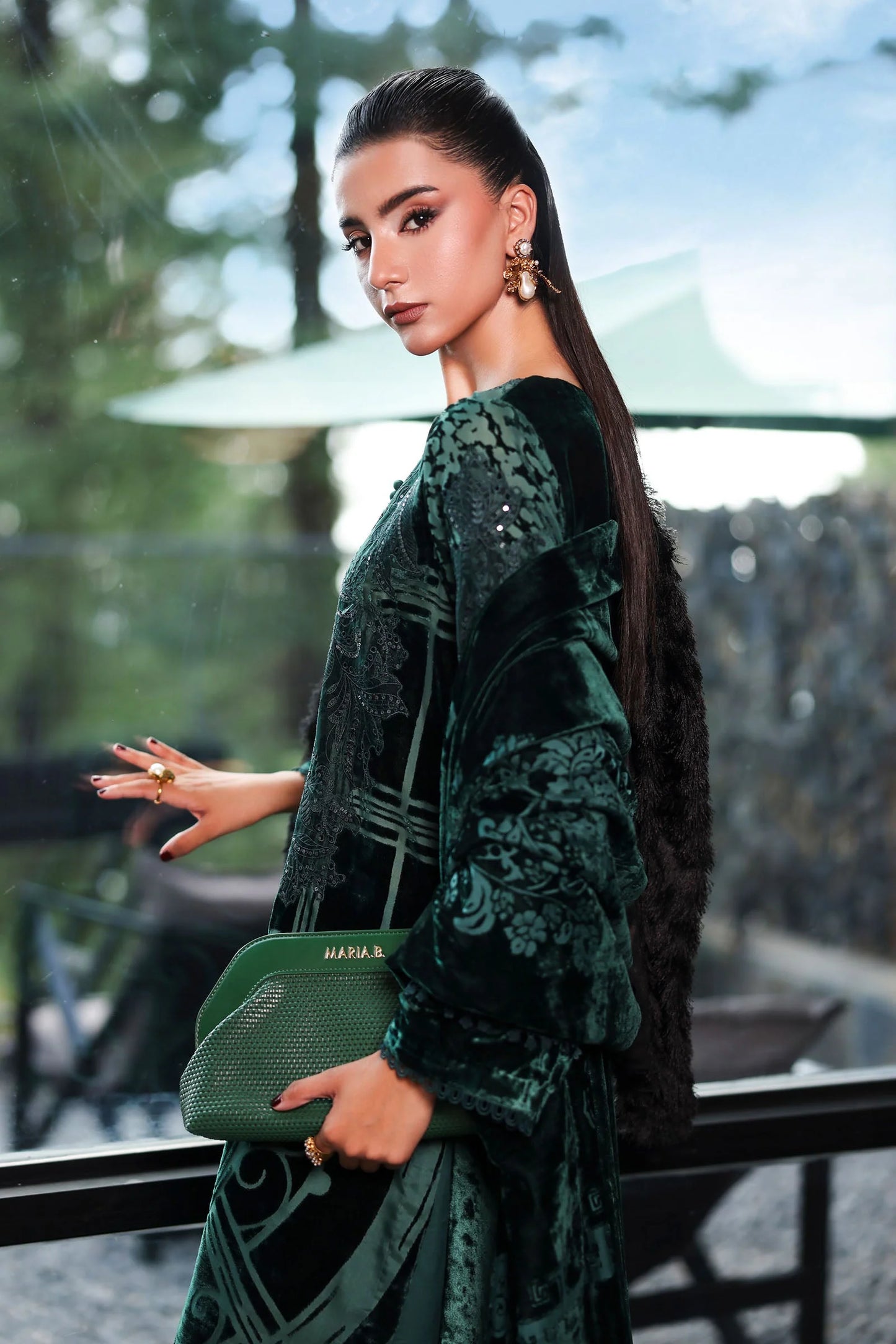 DW-W25-19-Green | Luxury Pret | MARIA.B