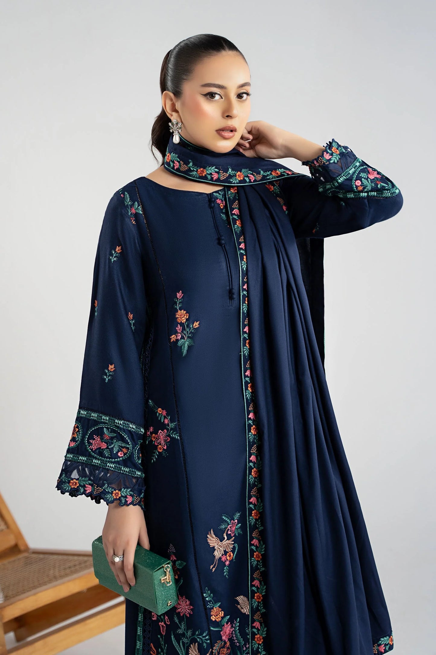 DW-W25-26-Blue | Luxury Pret | MARIA.B