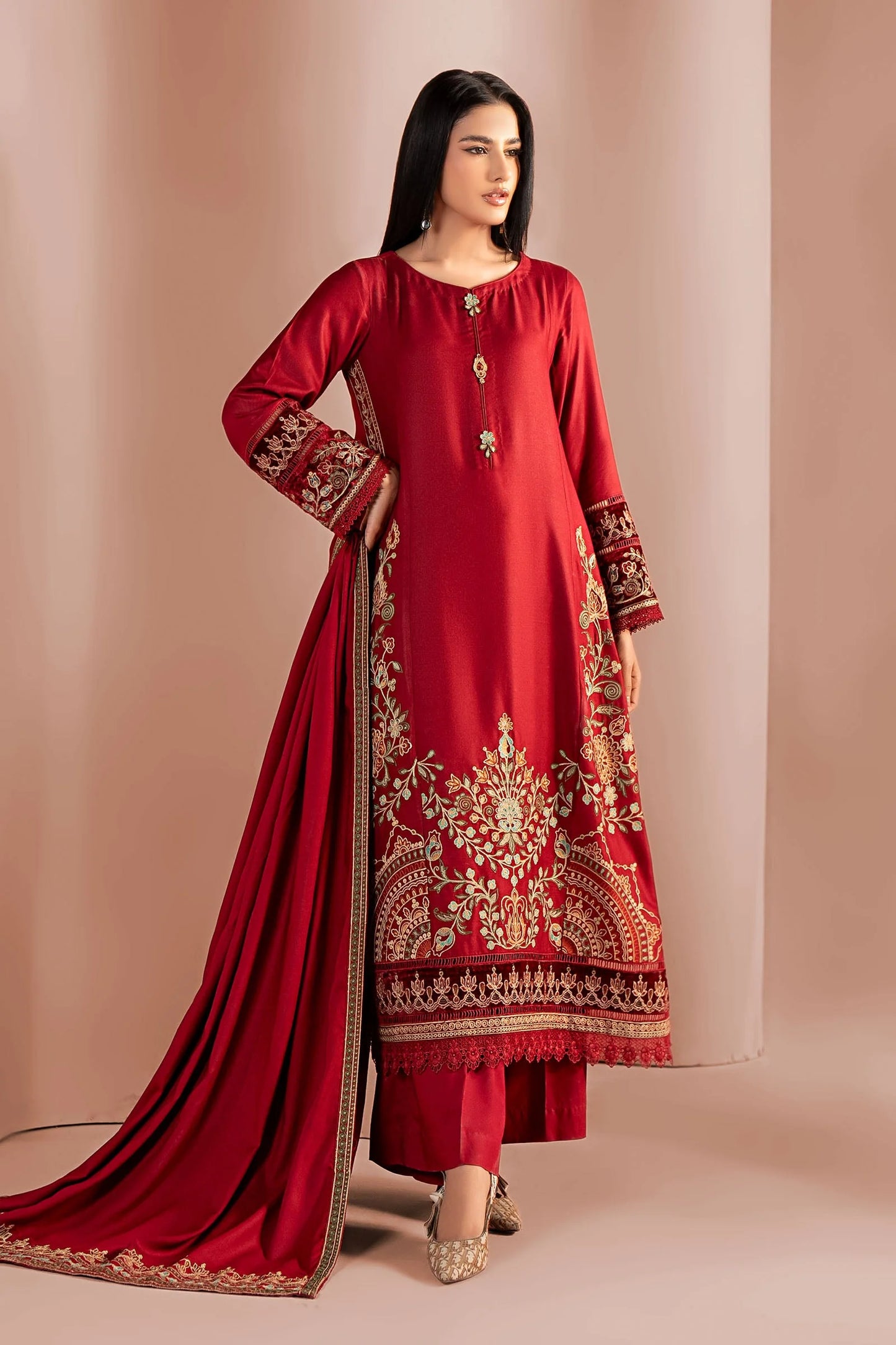 DW-W25-36-Red | Luxury Pret | MARIA.B