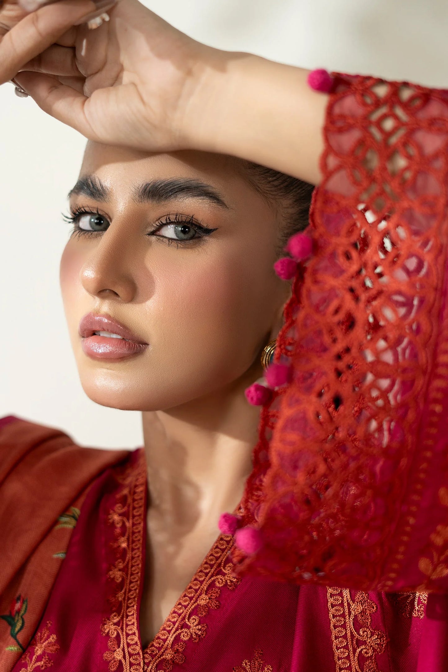 DW-W25-46-Hot Pink | Luxury Pret | MARIA.B