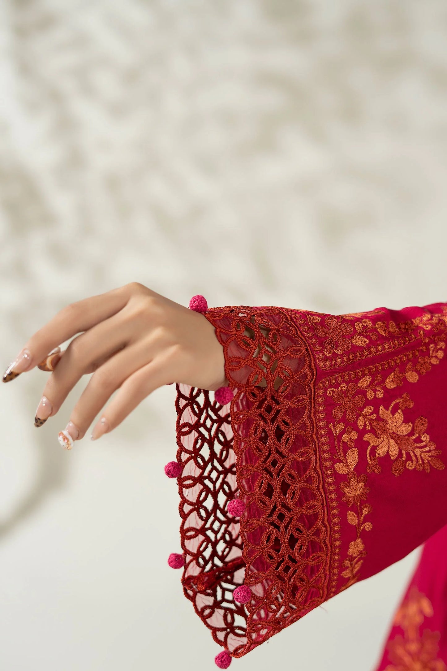 DW-W25-46-Hot Pink | Luxury Pret | MARIA.B