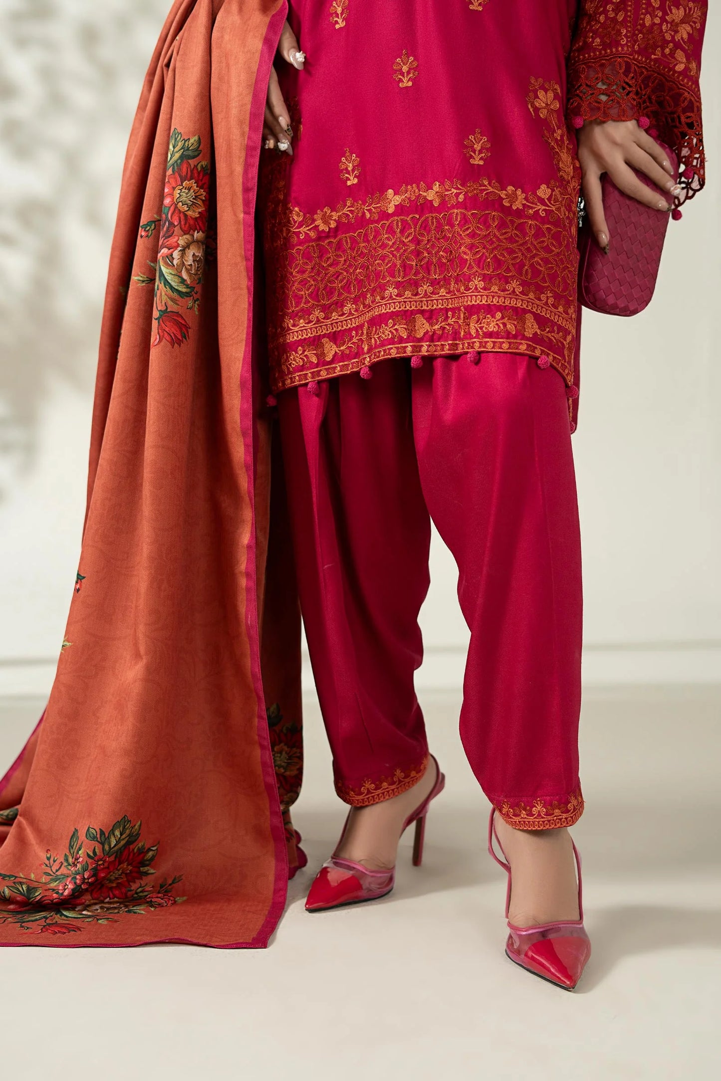 DW-W25-46-Hot Pink | Luxury Pret | MARIA.B