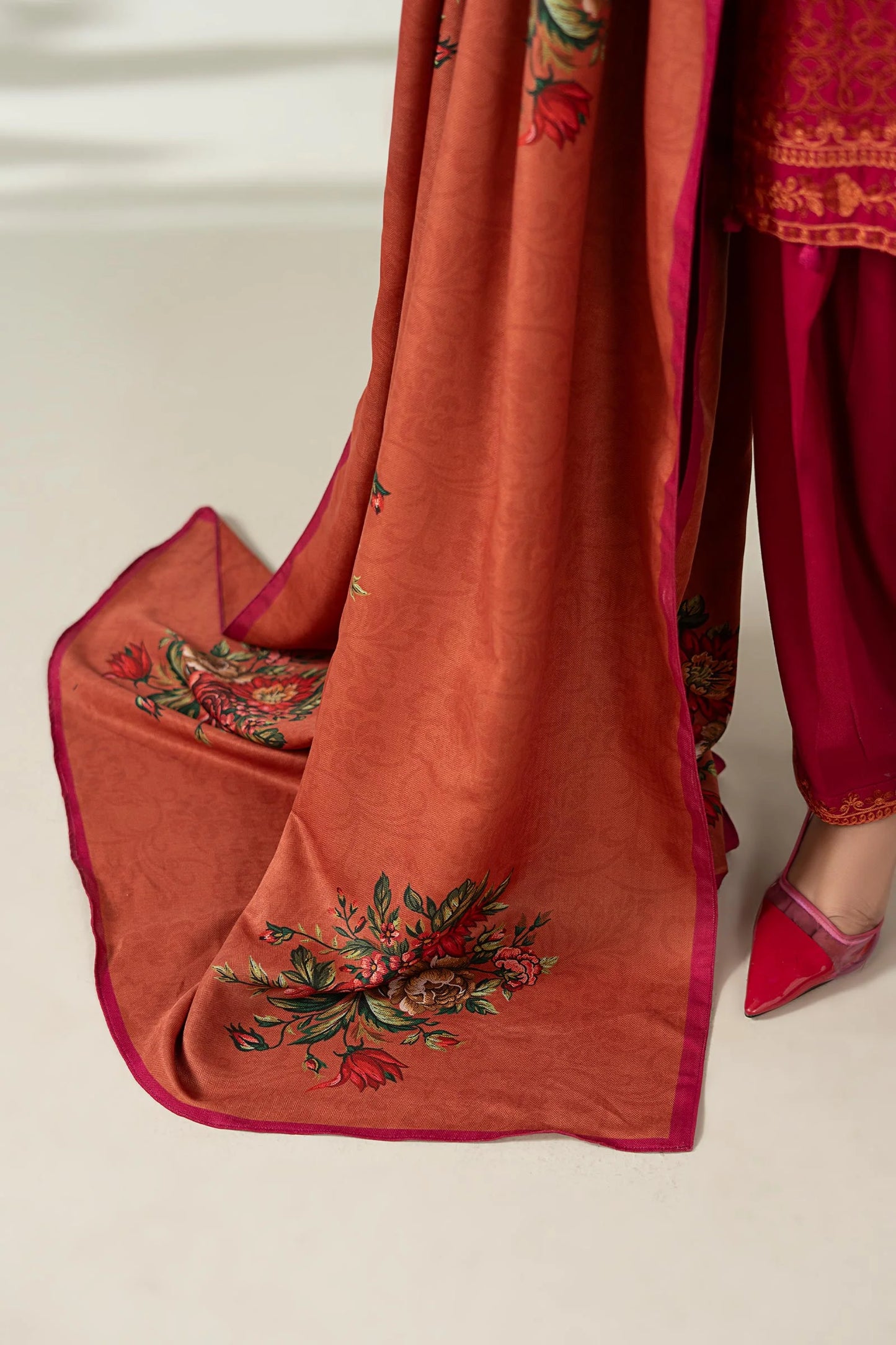 DW-W25-46-Hot Pink | Luxury Pret | MARIA.B