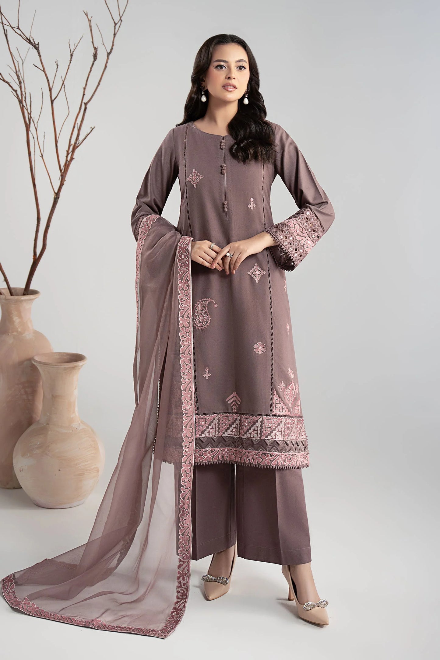 DW-W25-54-Peachy Pink | Luxury Pret | MARIA.B