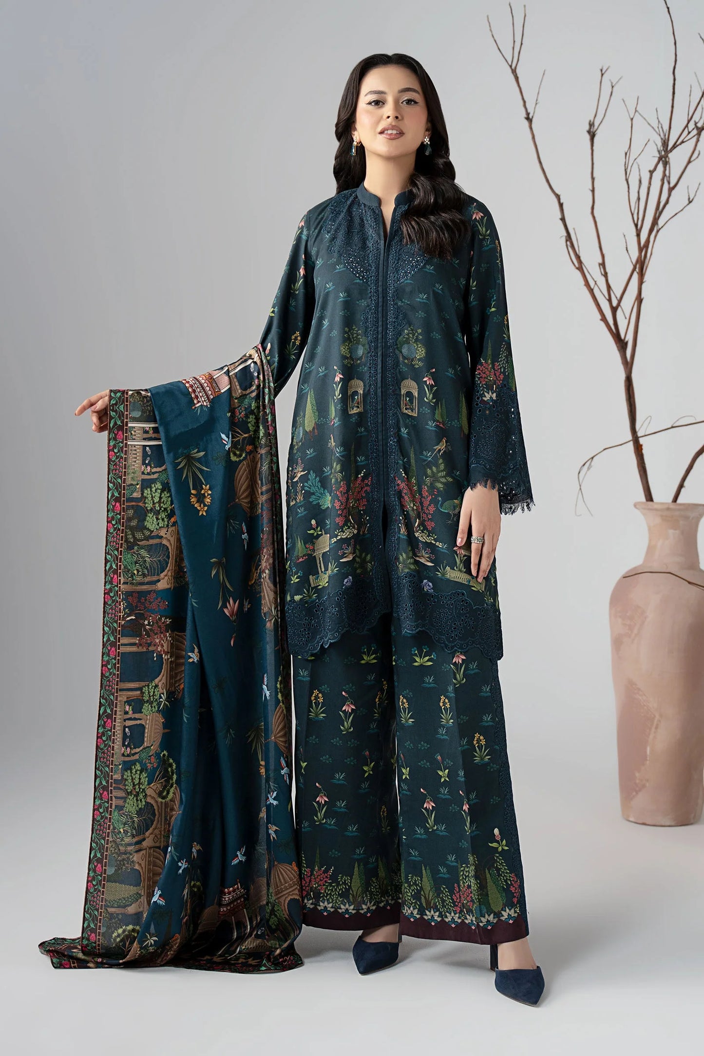 DW-W25-59-Teal | Luxury Pret | MARIA.B