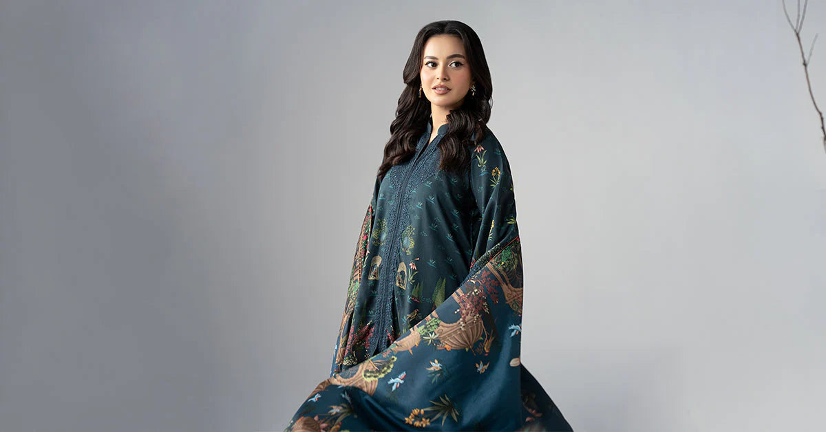 DW-W25-59-Teal | Luxury Pret | MARIA.B