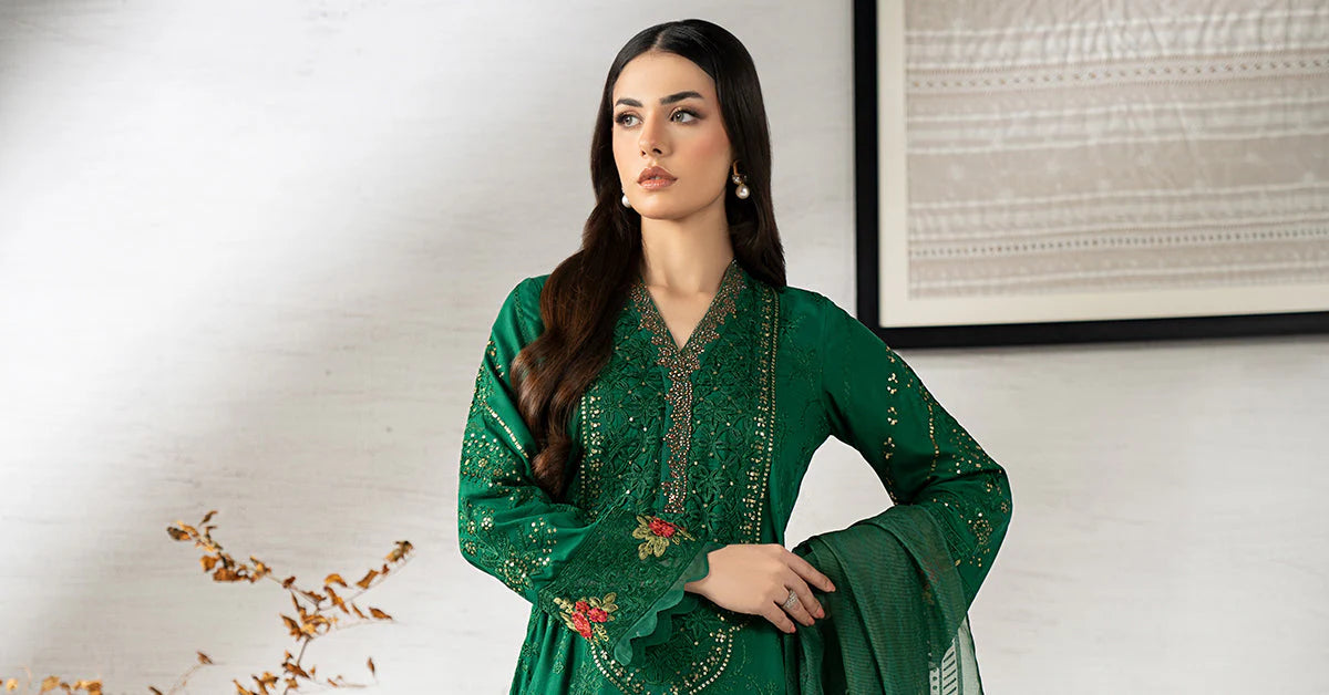 DW-W25-74-Green | Luxury Pret | MARIA.B