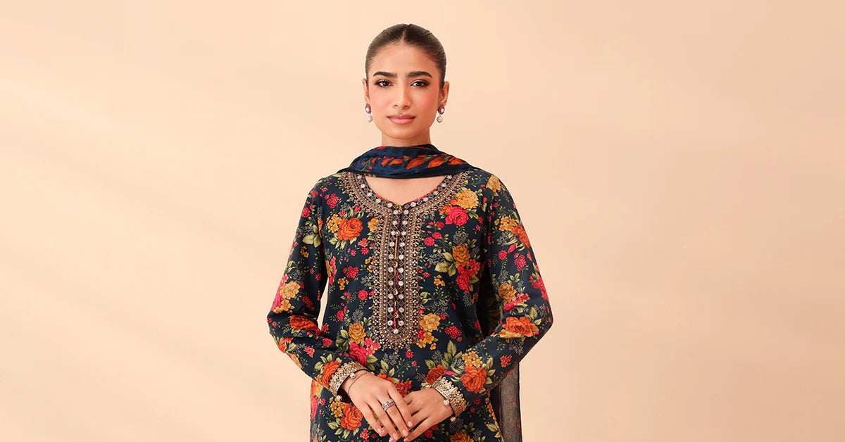 DW-PF25-63-Teal | Luxury Pret | MARIA.B