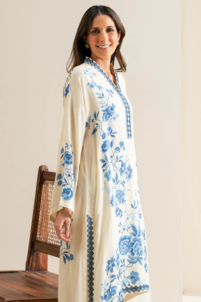 GARDENIA GRACE-2PC (SHIRT & DUPATTA) | EXCLUSIVE PRET | Cross Stitch