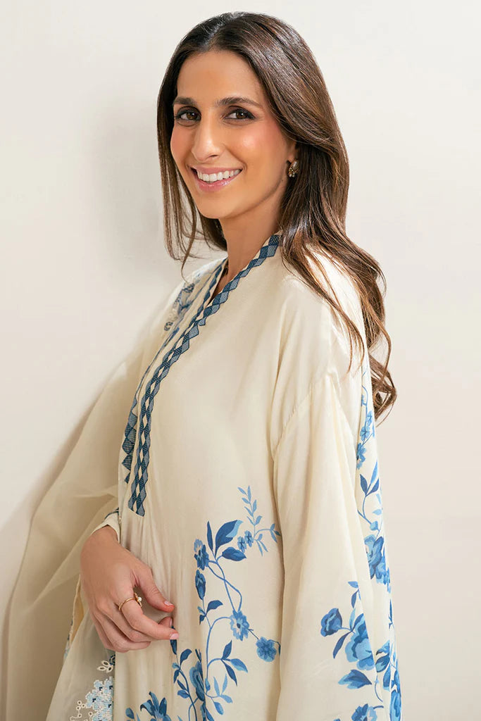 GARDENIA GRACE-2PC (SHIRT & DUPATTA) | EXCLUSIVE PRET | Cross Stitch
