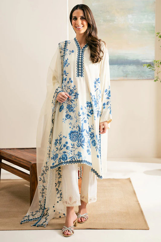GARDENIA GRACE-2PC (SHIRT & DUPATTA) | EXCLUSIVE PRET | Cross Stitch