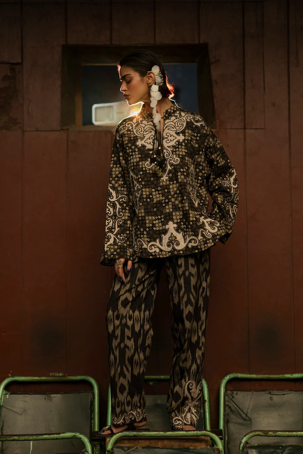 BLACK | E0602/119/901 | Boho Look Book | Ethnc