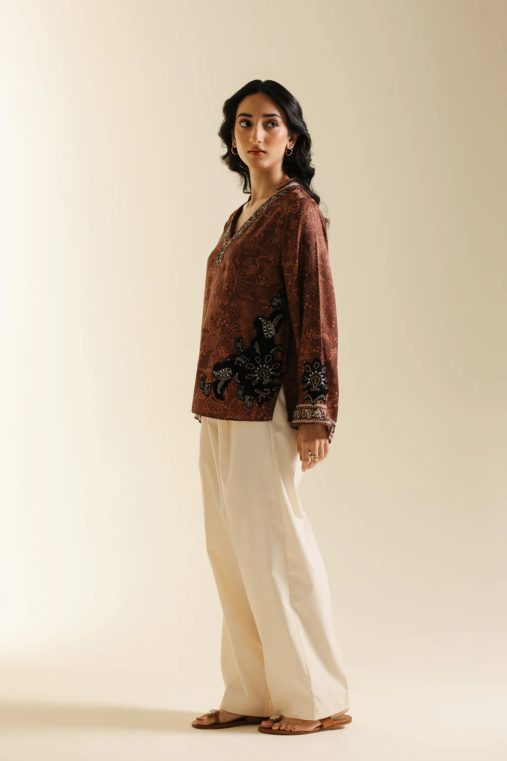 BROWN | E0615/119/801 | Boho Look Book | Ethnc