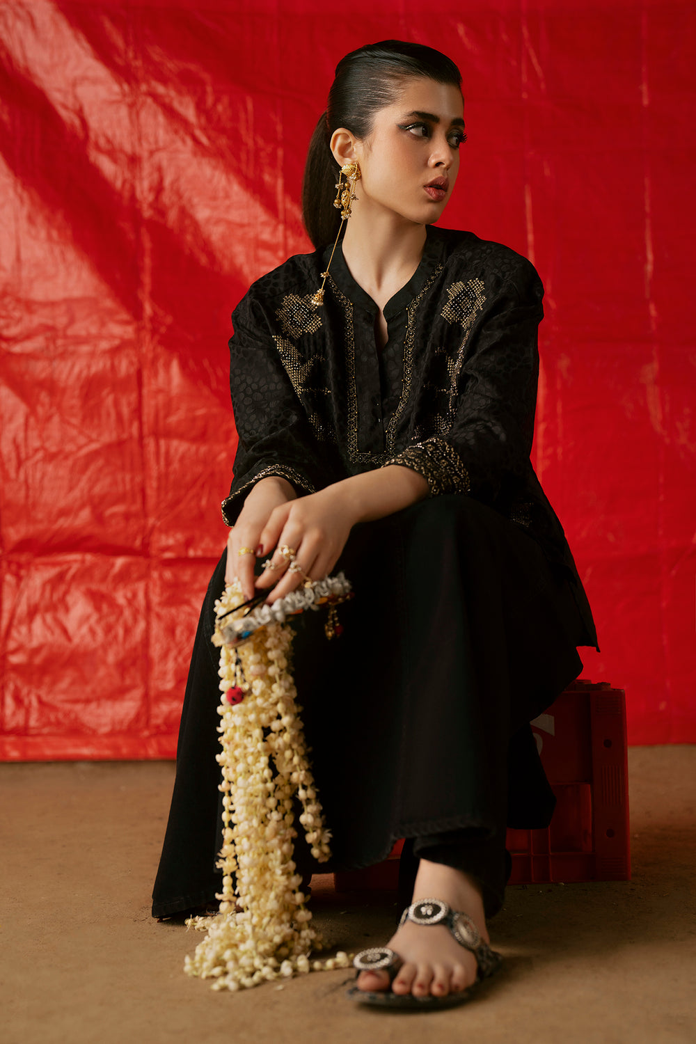 BLACK | E0624/119/901 | Boho Look Book | Ethnc