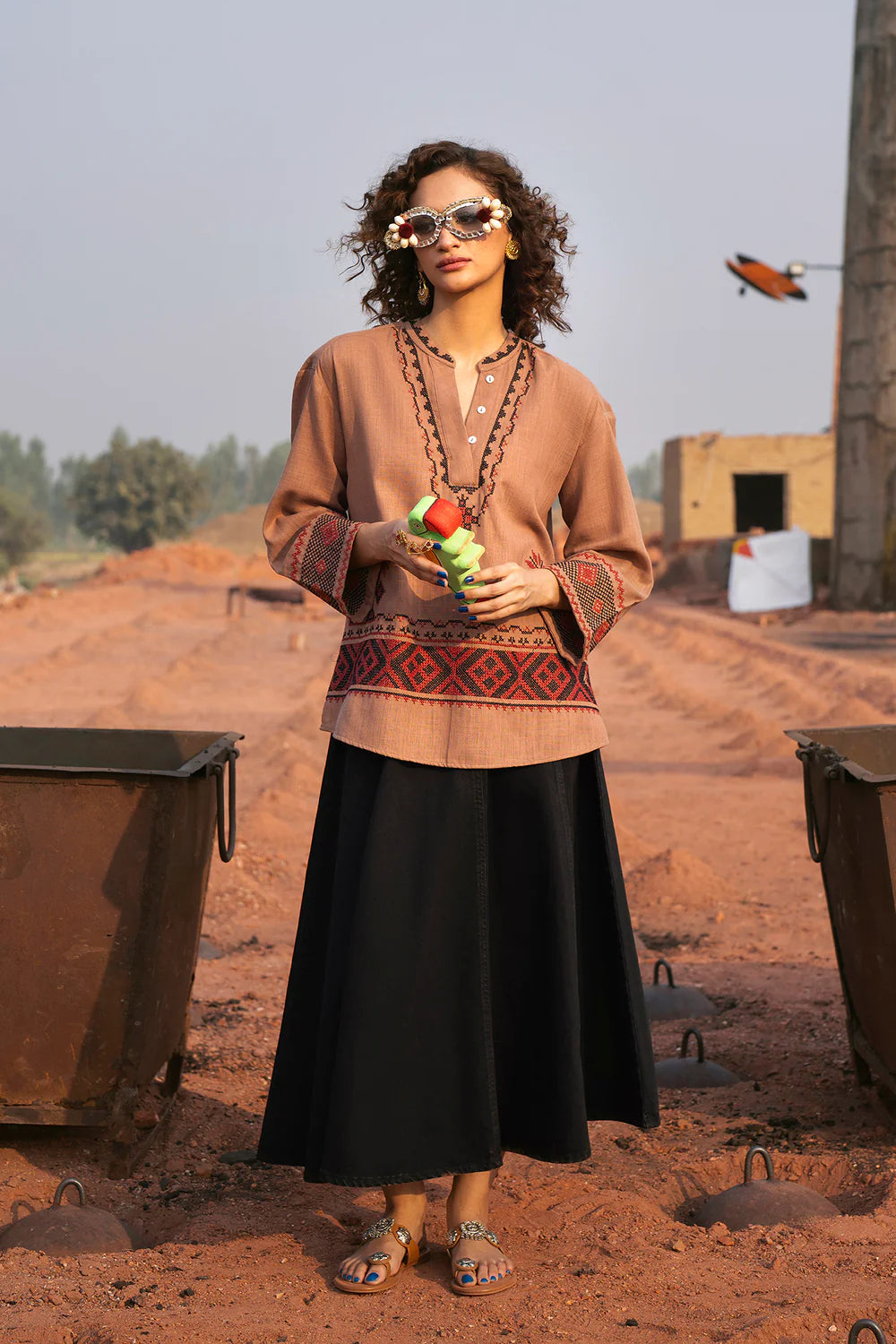 CHOCOLATE BROWN | E0659/119/804 | Boho Look Book | Ethnc